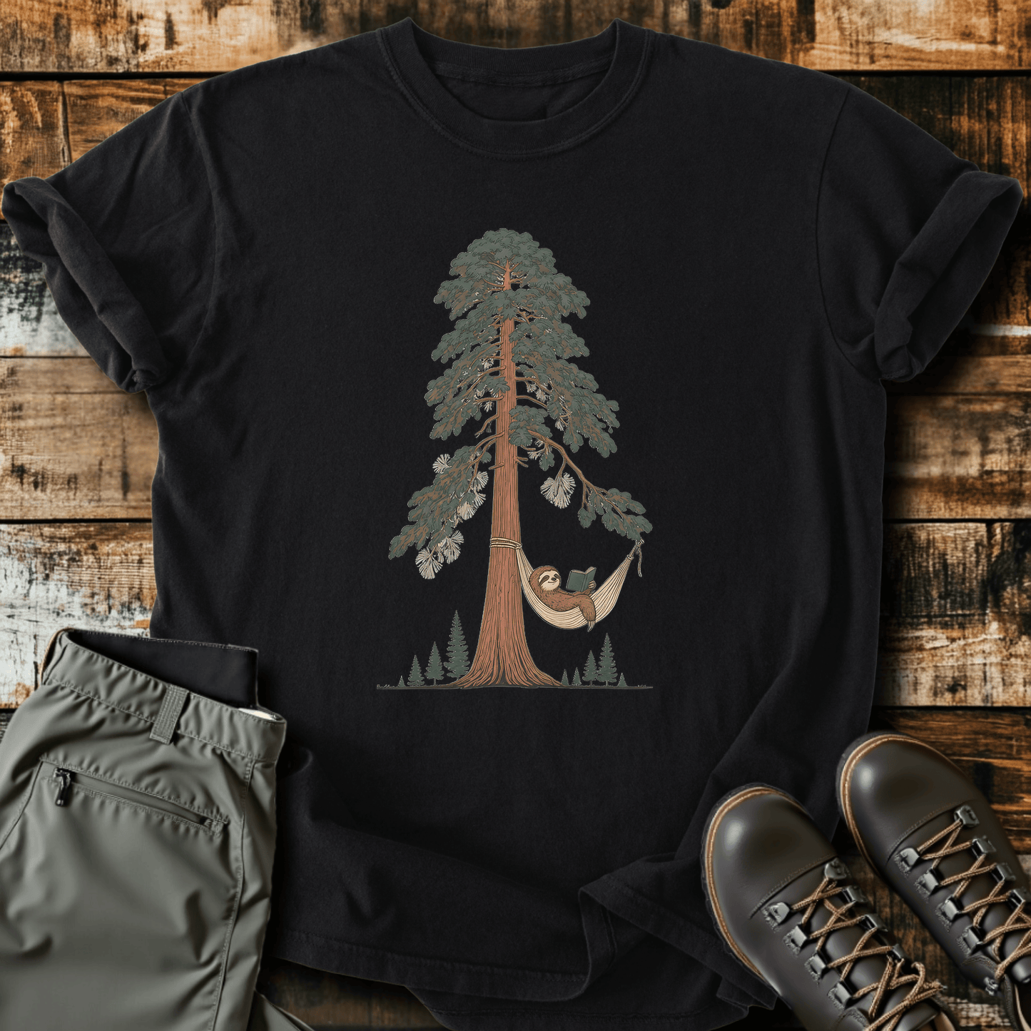 Sloth Hiking Club — black