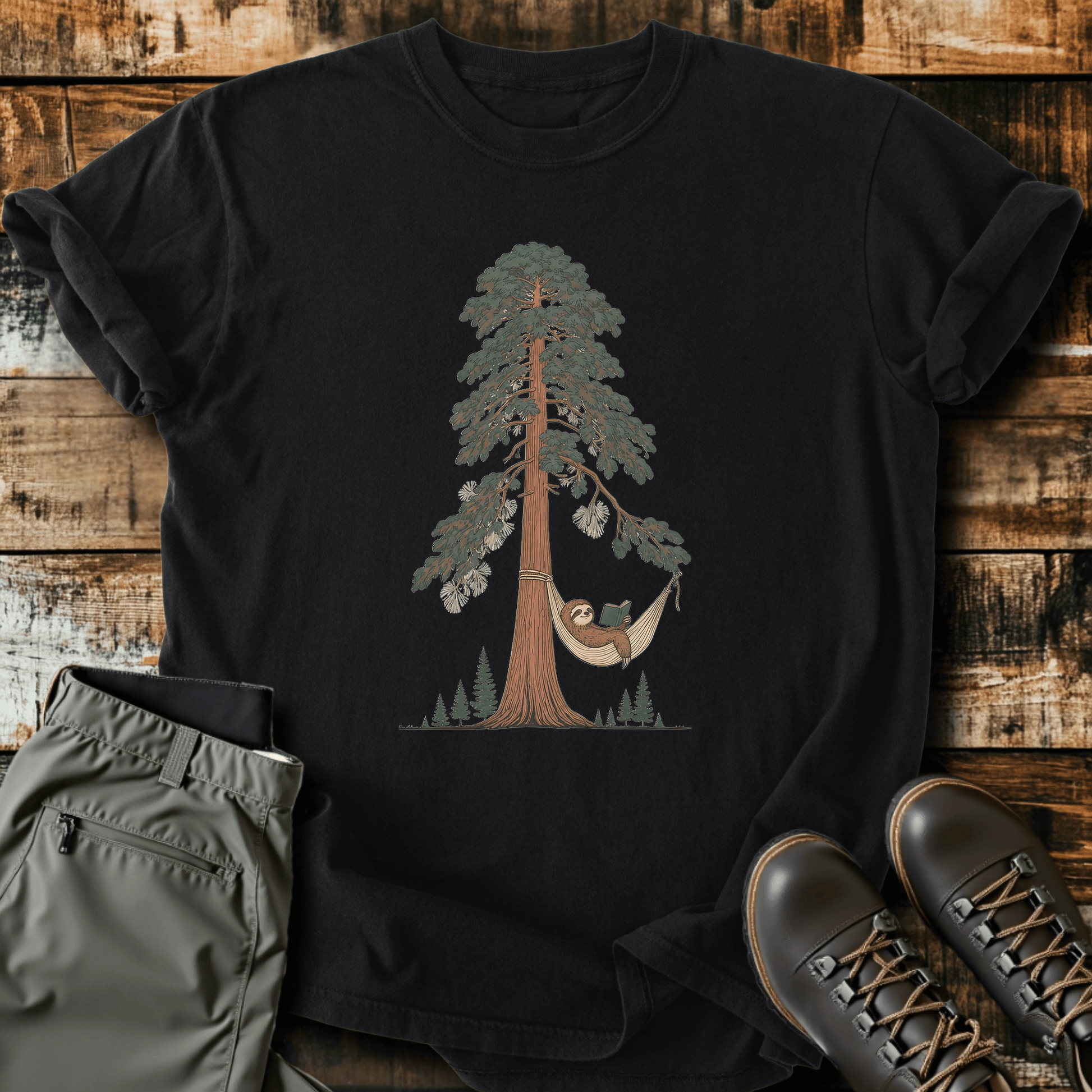 Sloth Hiking Club — black