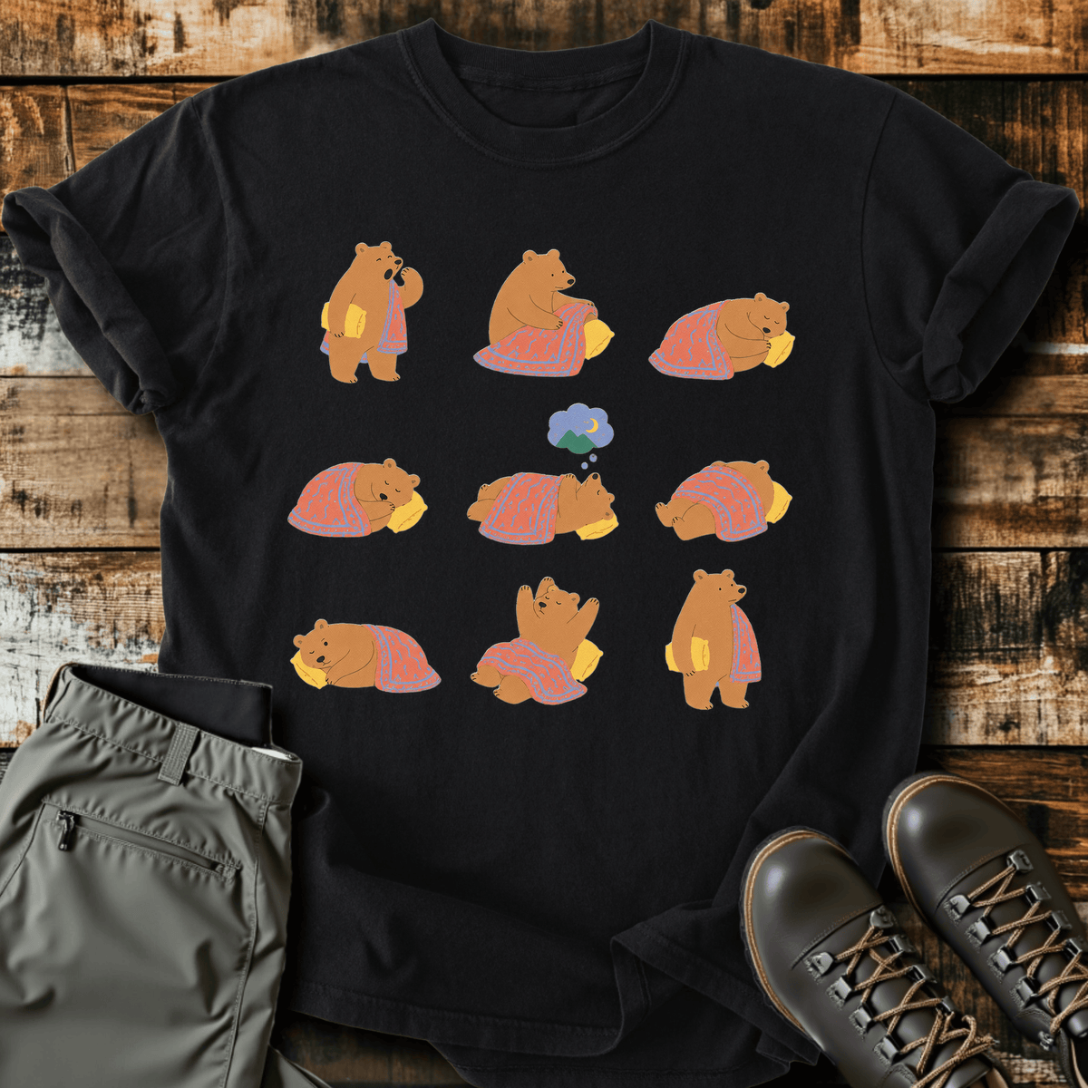 Sloth Hiking Club — black