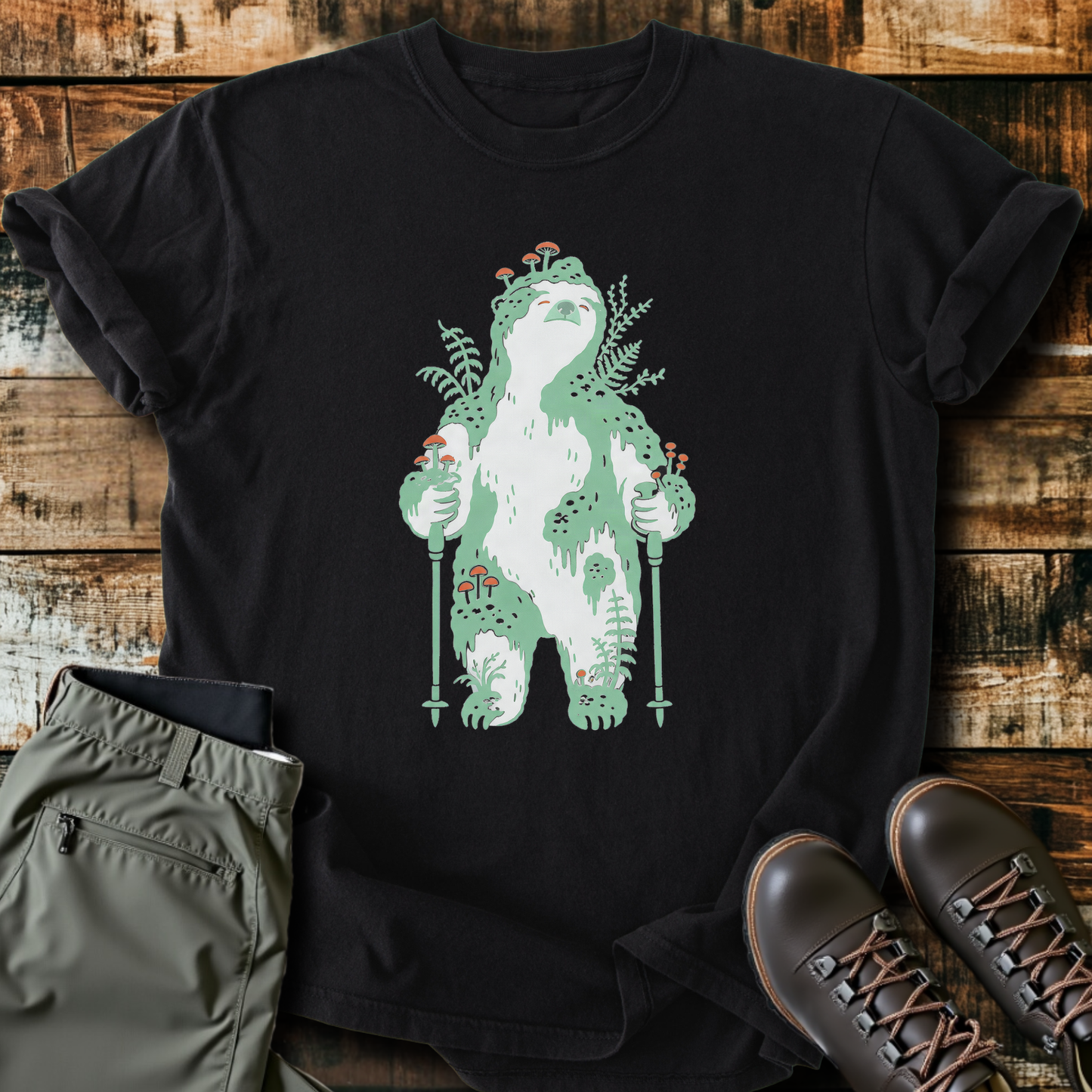 Sloth Hiking Club — black