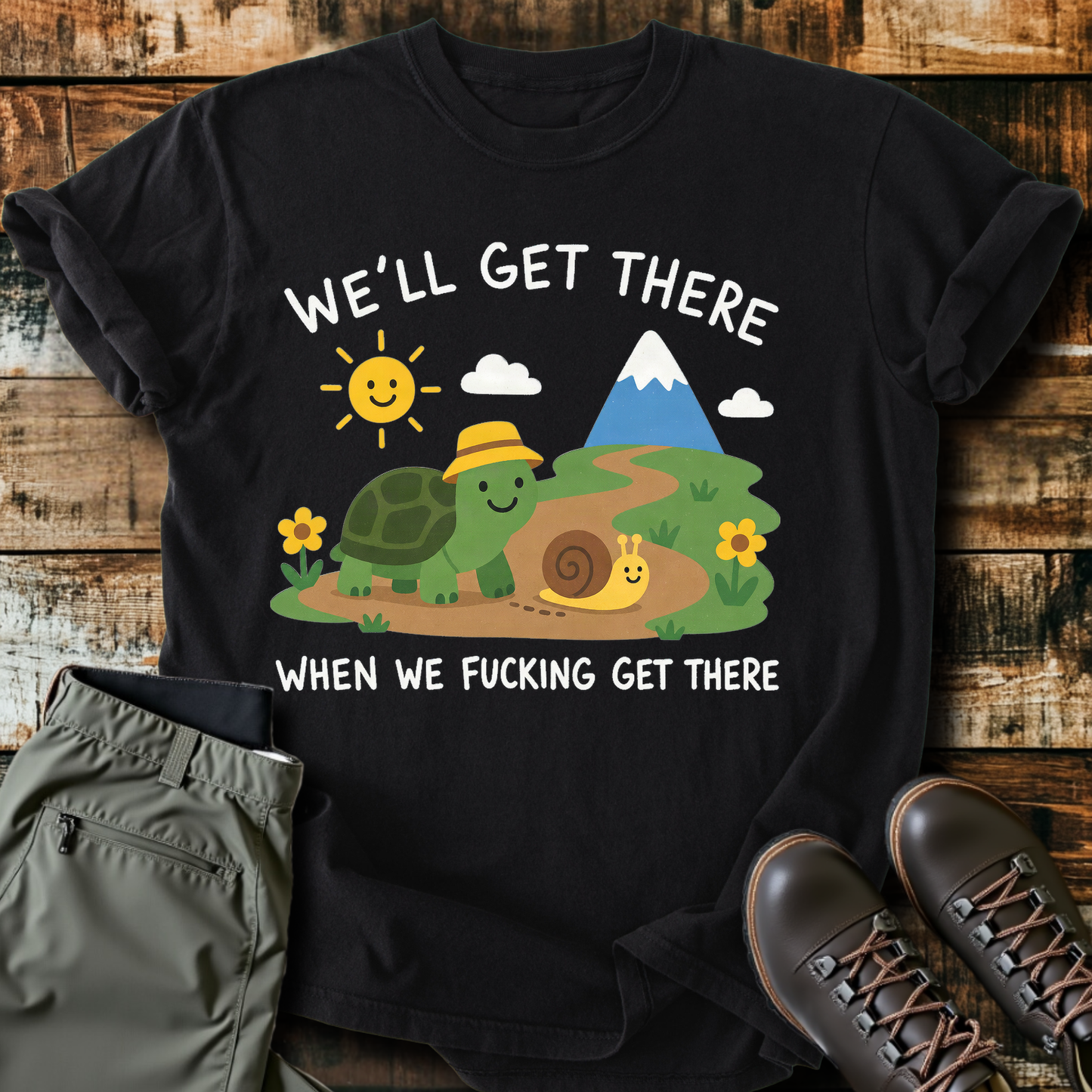Sloth Hiking Club — black