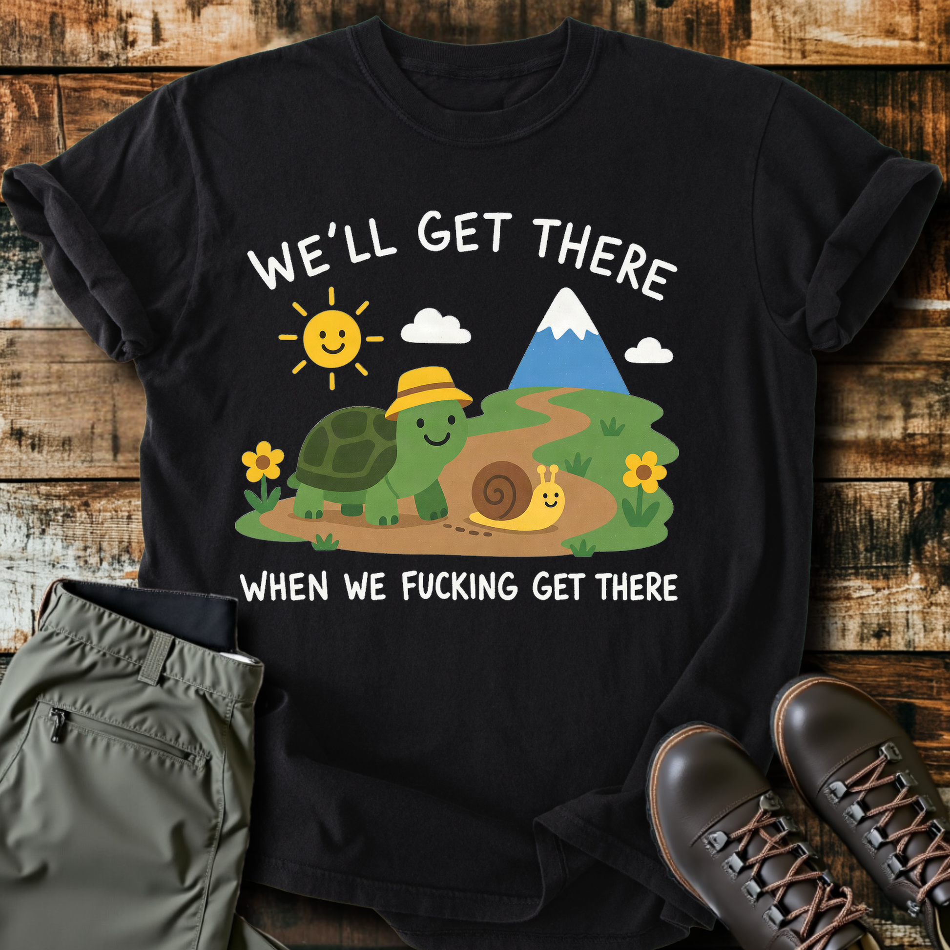 Sloth Hiking Club — black