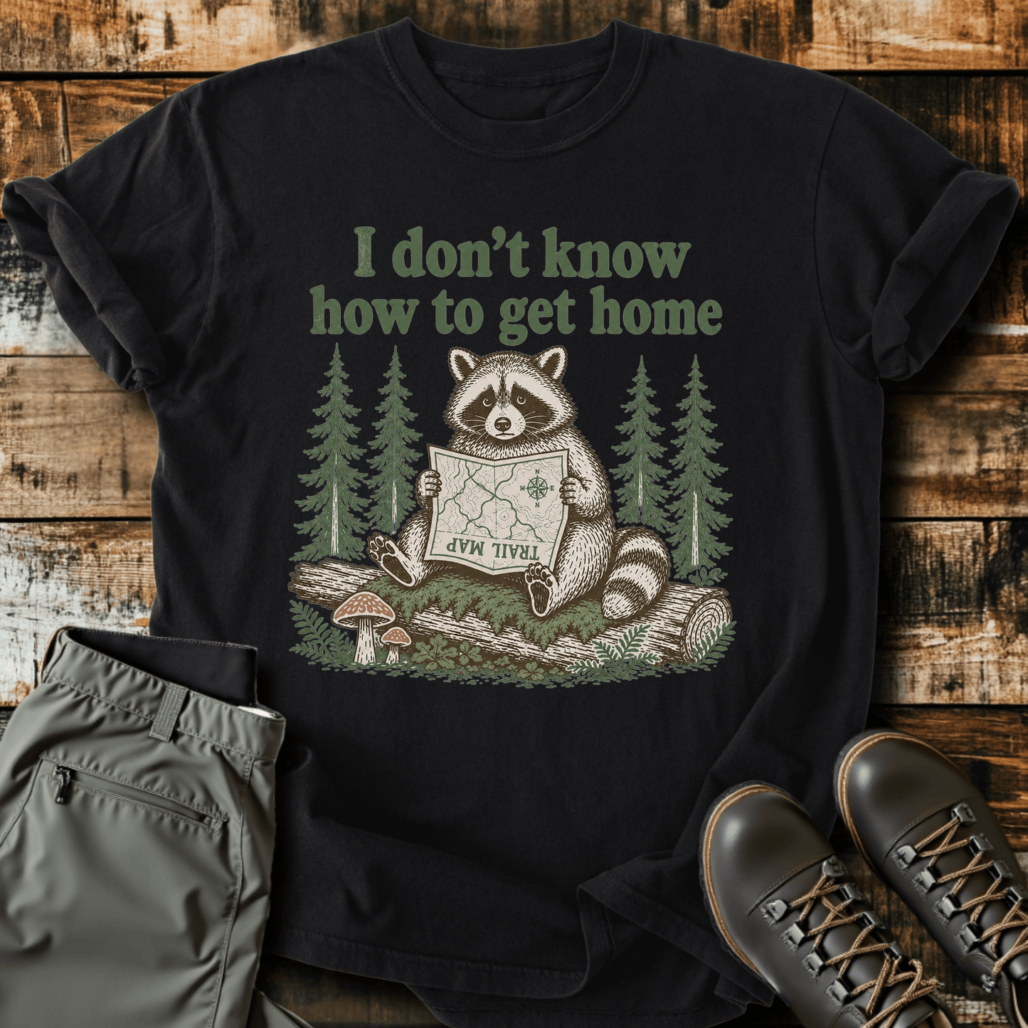 Sloth Hiking Club — black