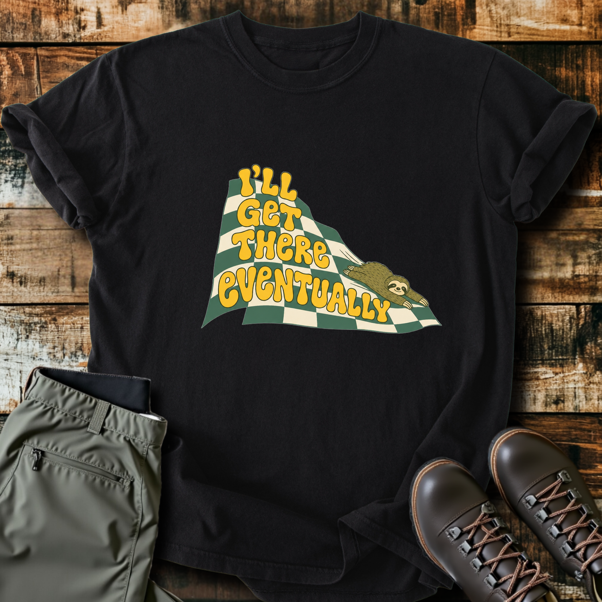 Sloth Hiking Club — black
