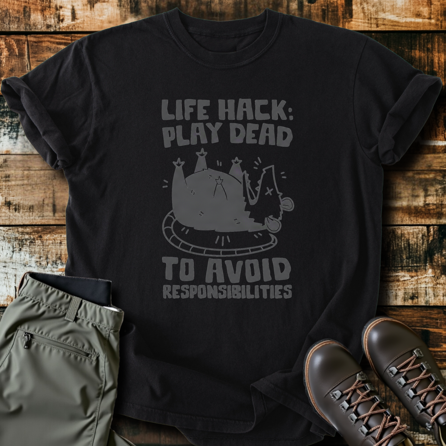 Sloth Hiking Club — black
