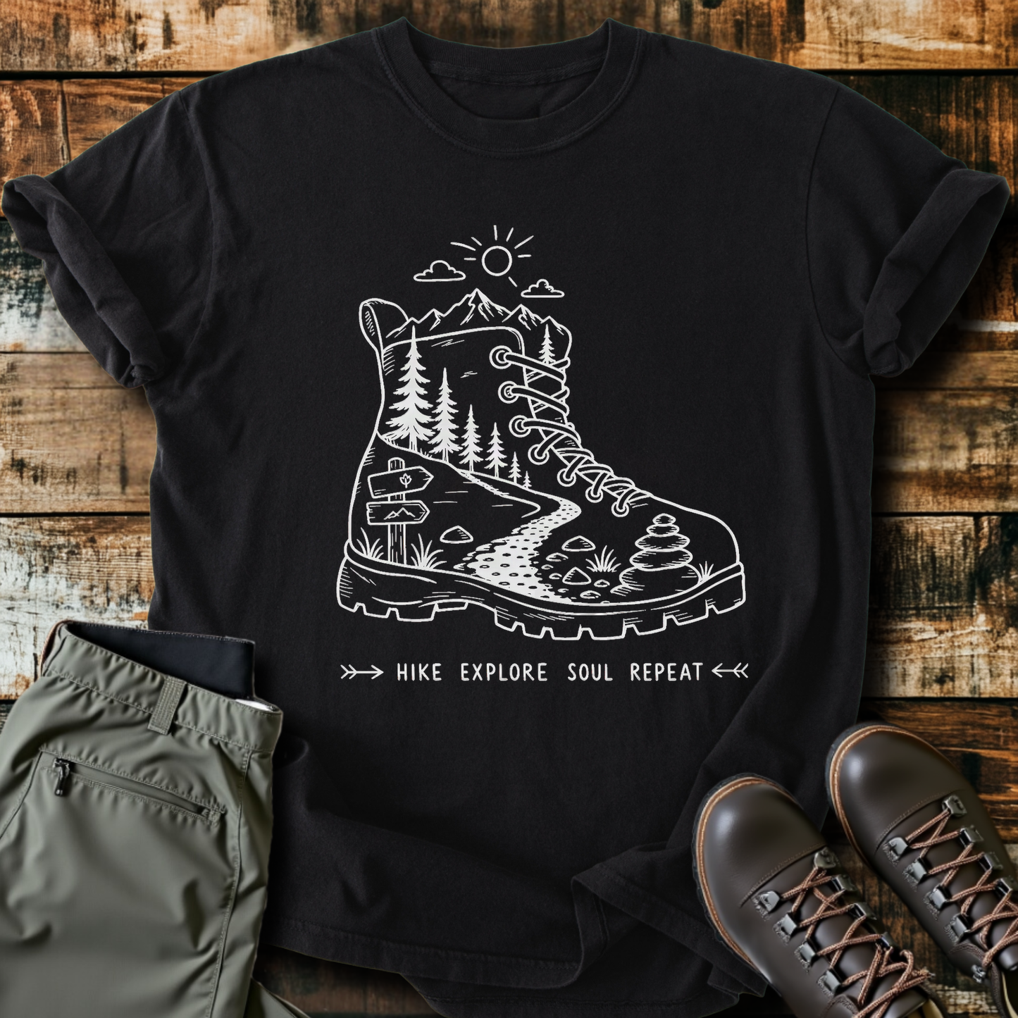 Sloth Hiking Club — black