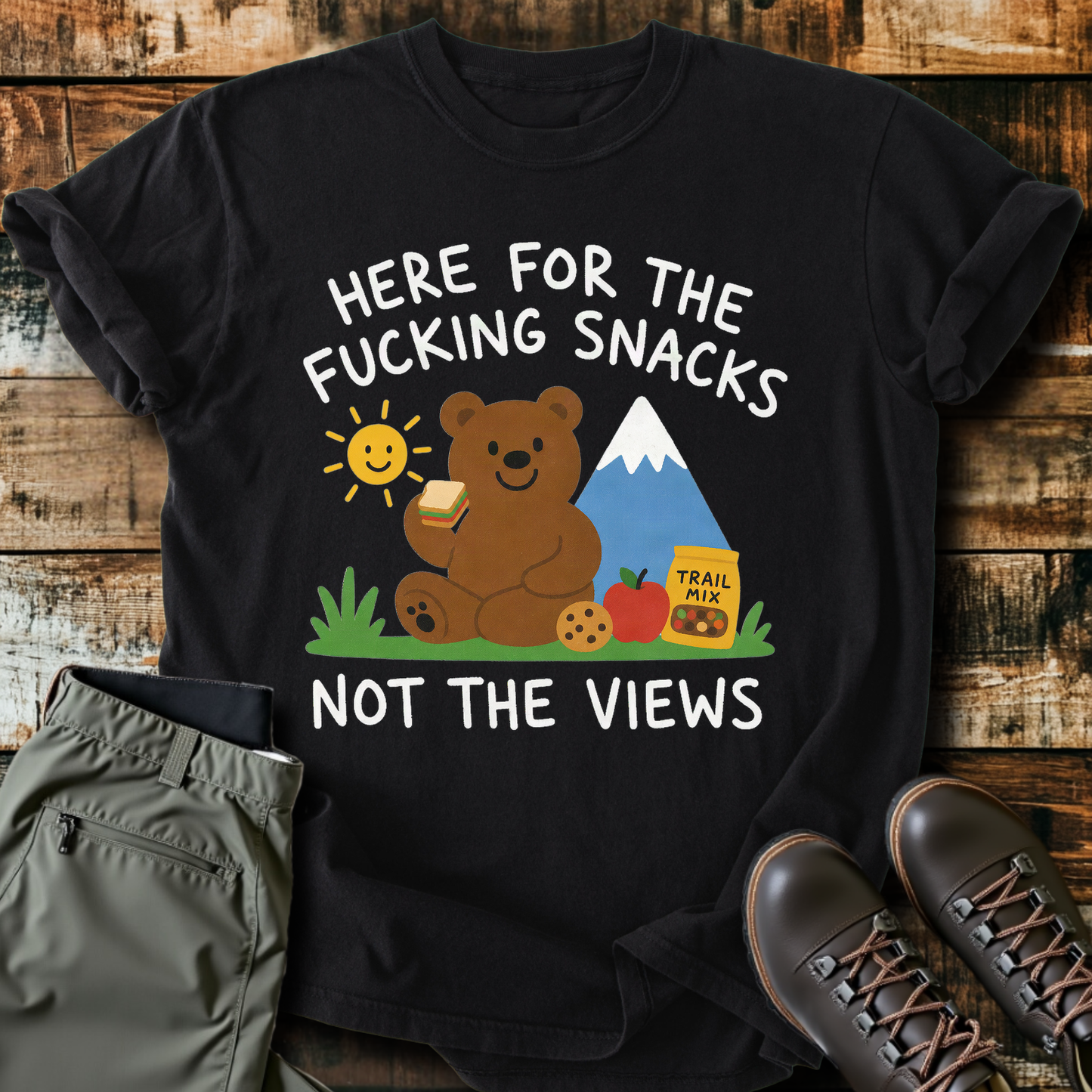 Sloth Hiking Club — black