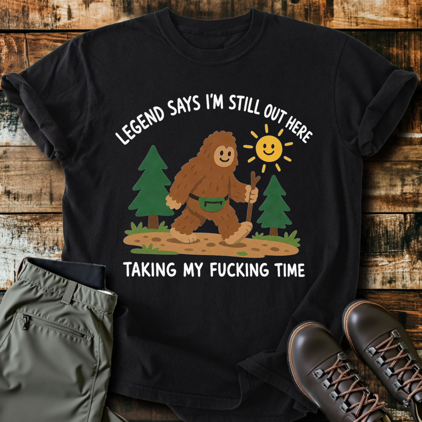 Sloth Hiking Club — black
