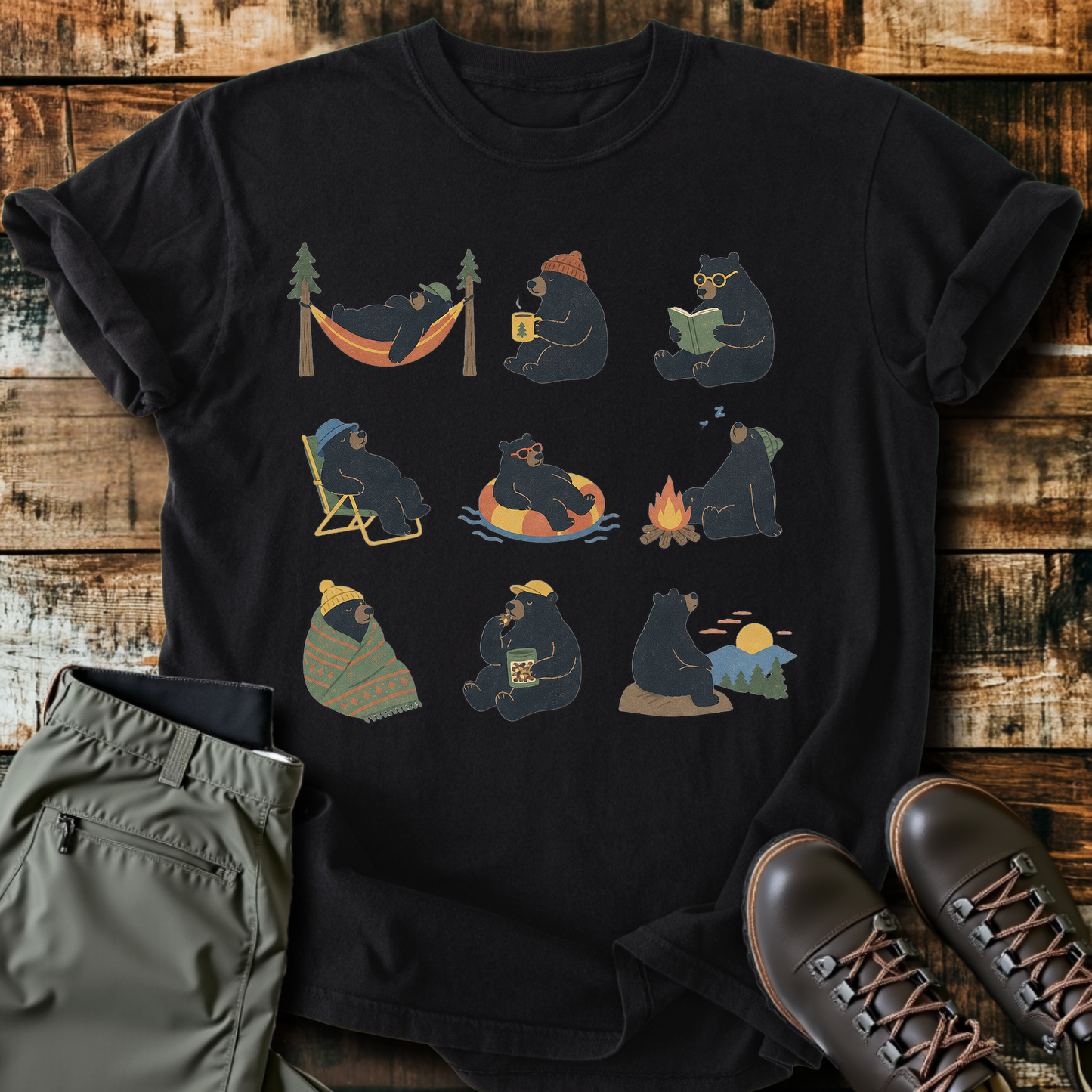 Sloth Hiking Club — black