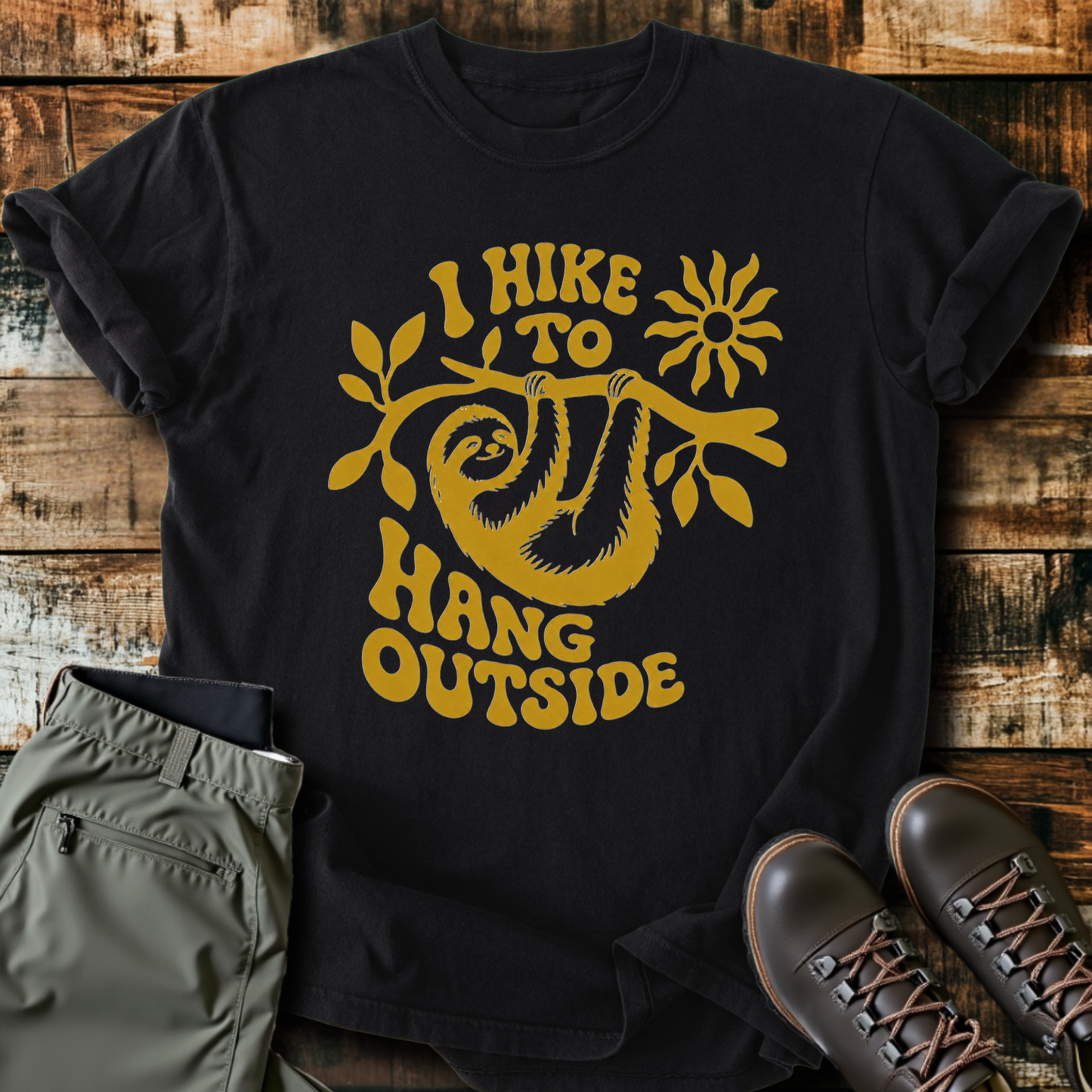 Sloth Hiking Club — black