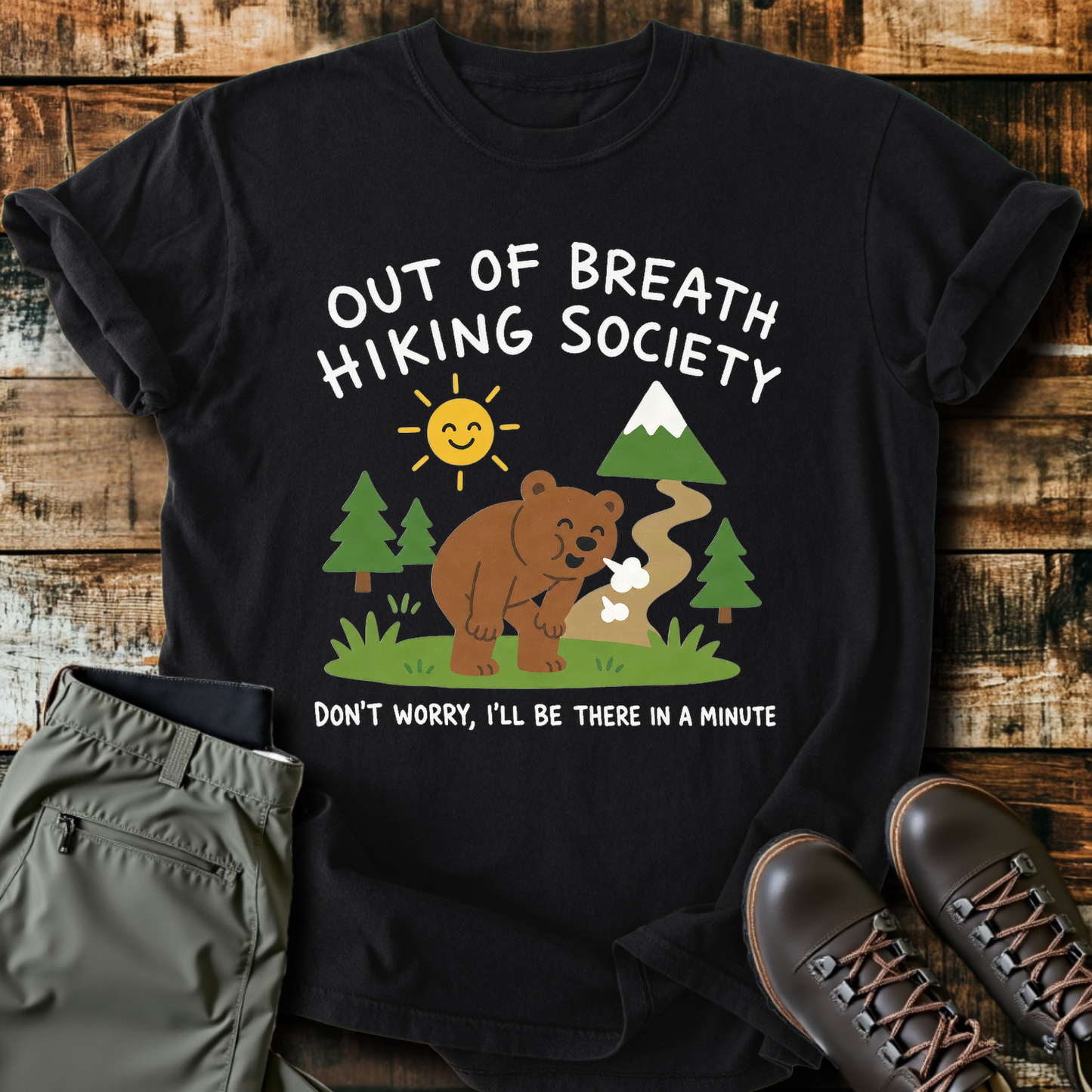 Sloth Hiking Club — black