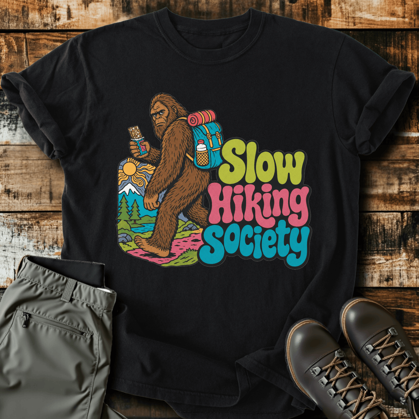 Sloth Hiking Club — black