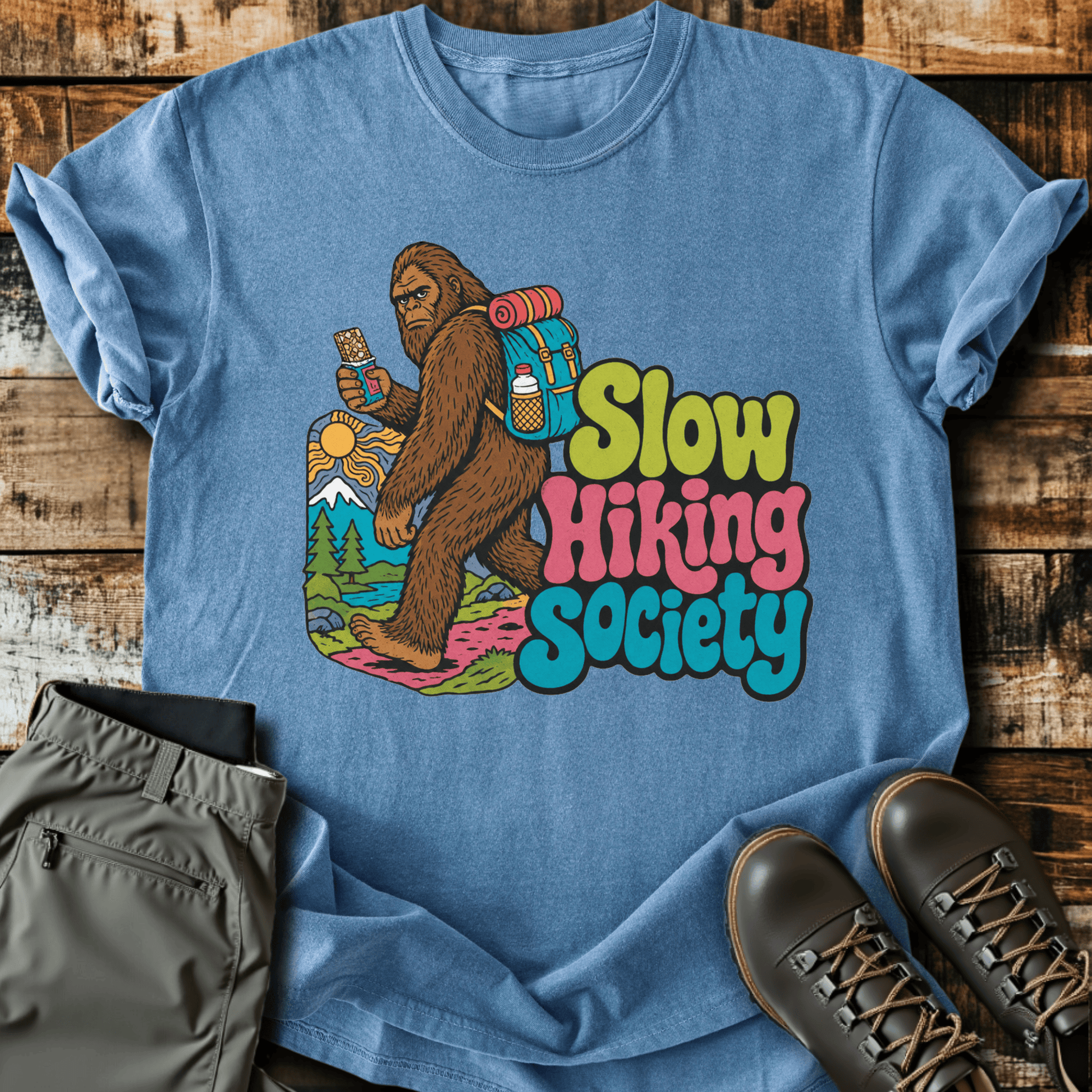 Sloth Hiking Club — blue jean
