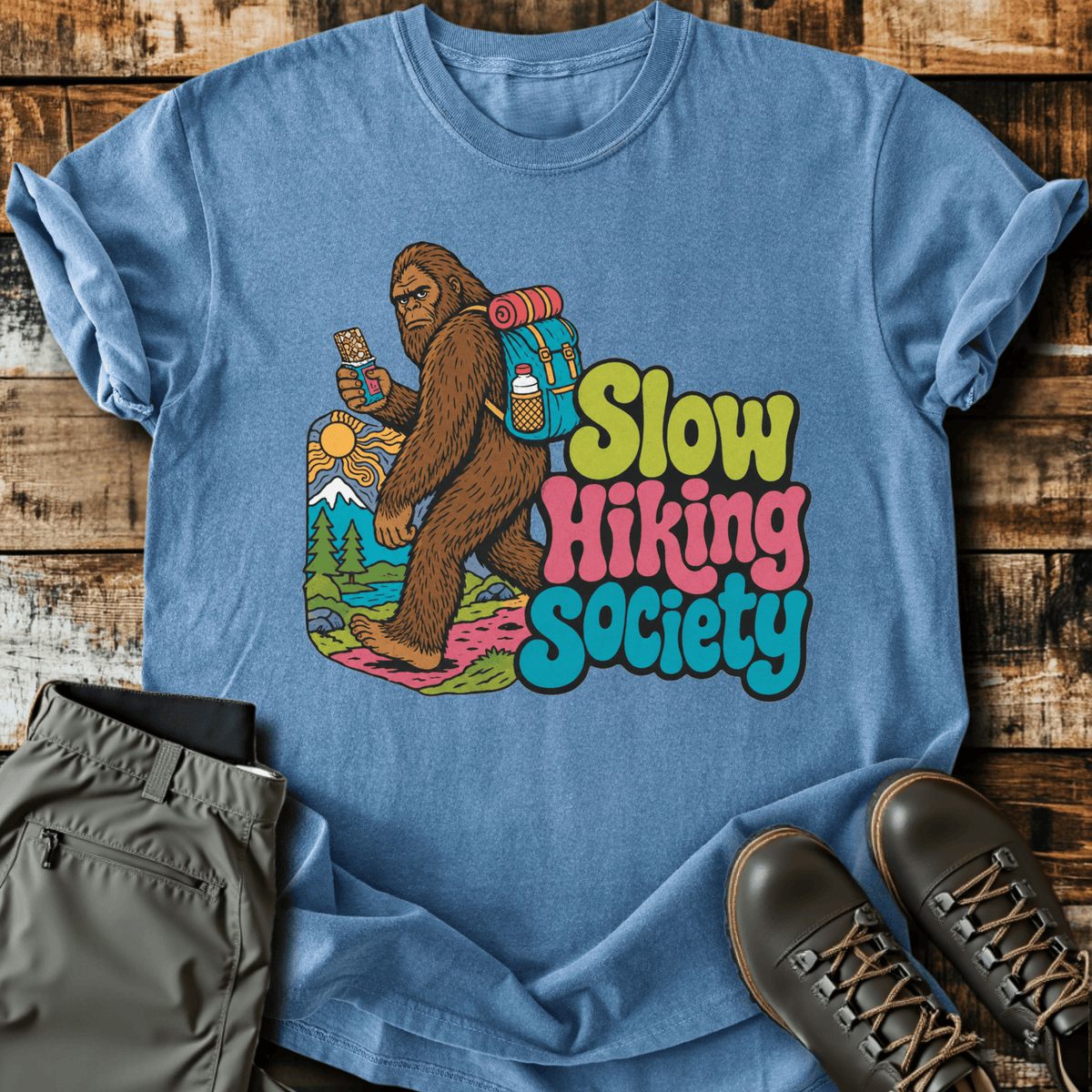 Sloth Hiking Club — blue jean