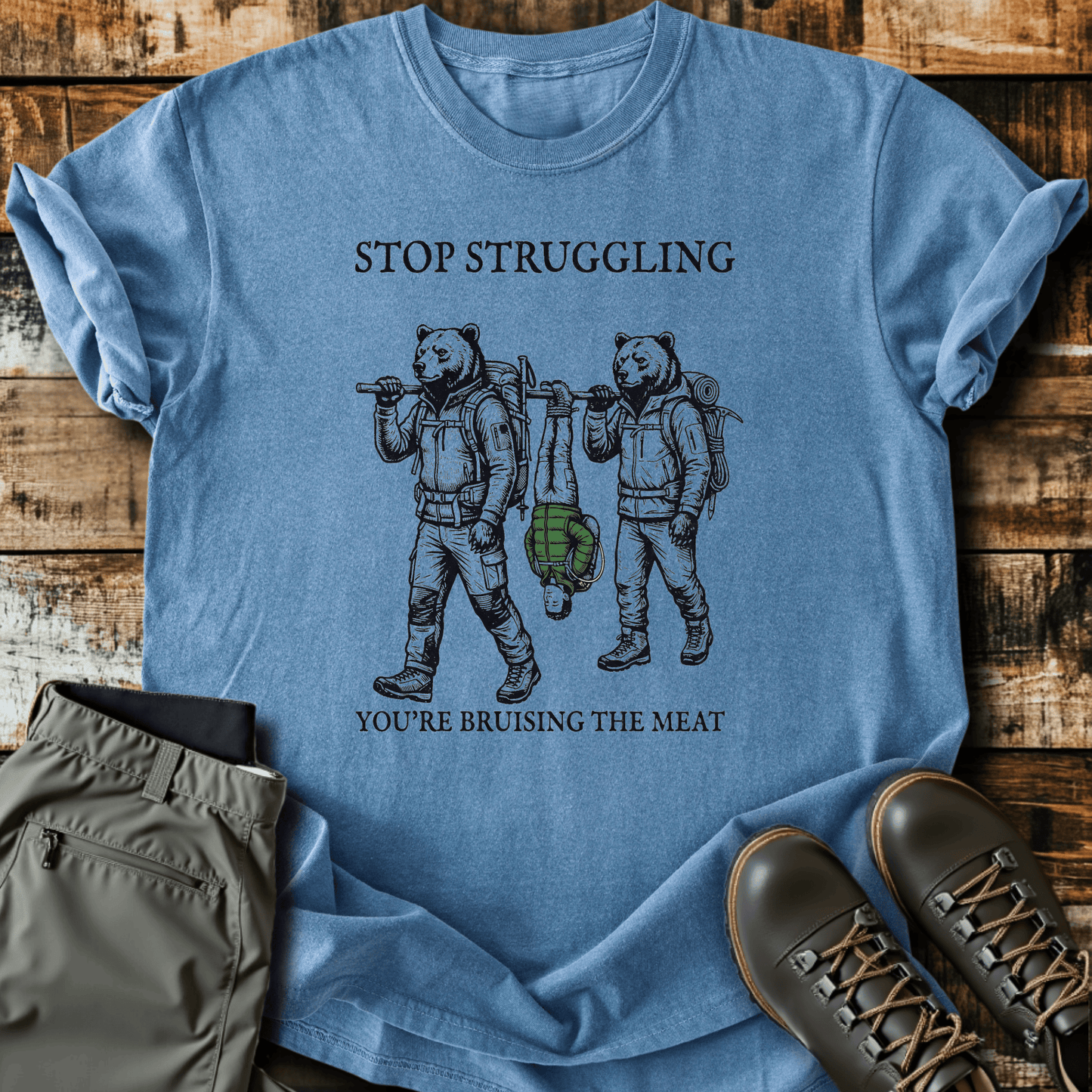 Sloth Hiking Club — blue jean