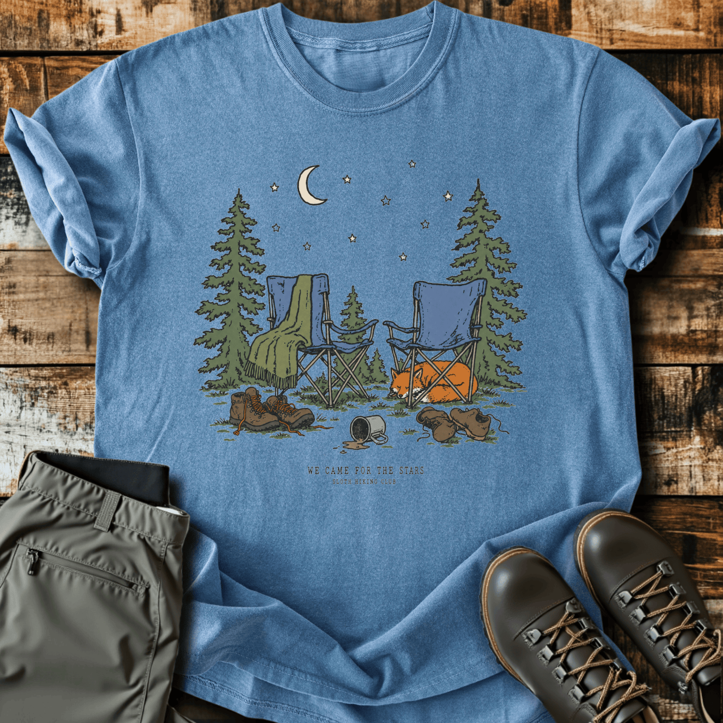 Sloth Hiking Club — blue jean
