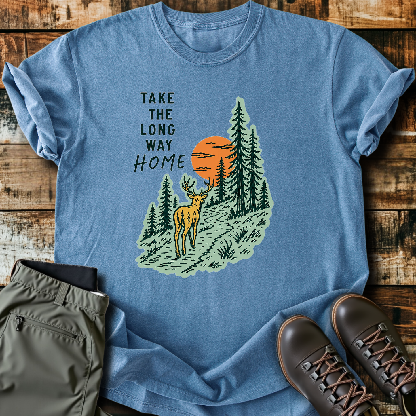 Sloth Hiking Club — blue jean