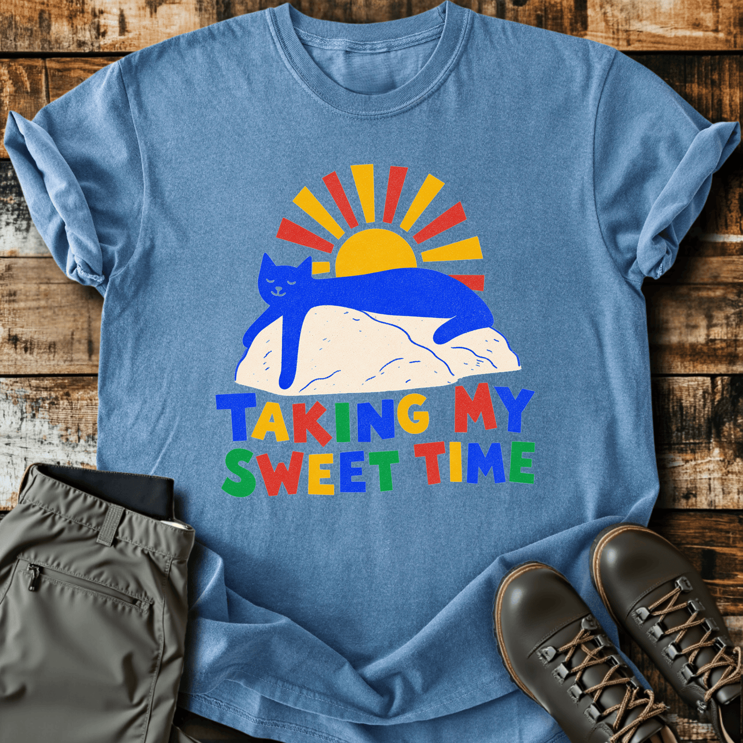 Sloth Hiking Club — blue jean