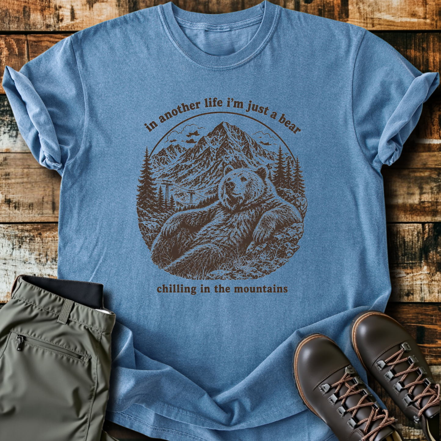 Sloth Hiking Club — blue jean