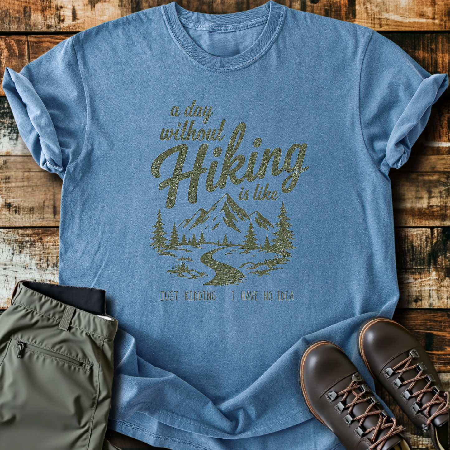 Sloth Hiking Club — blue jean