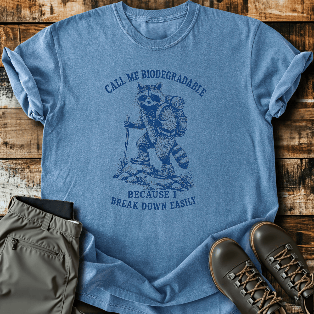 Sloth Hiking Club — blue jean