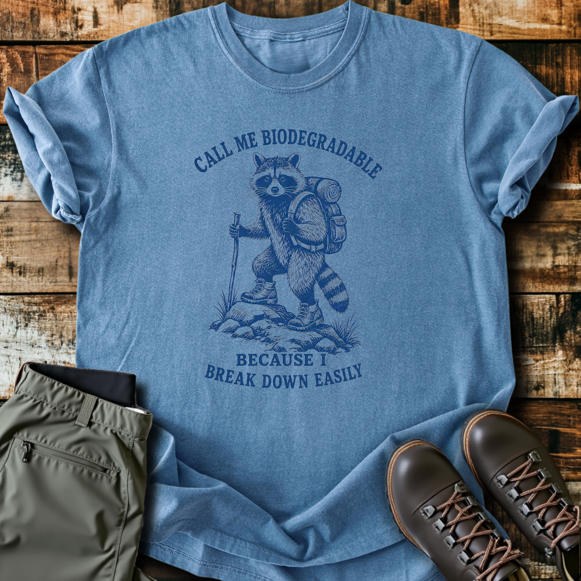 Sloth Hiking Club — blue jean