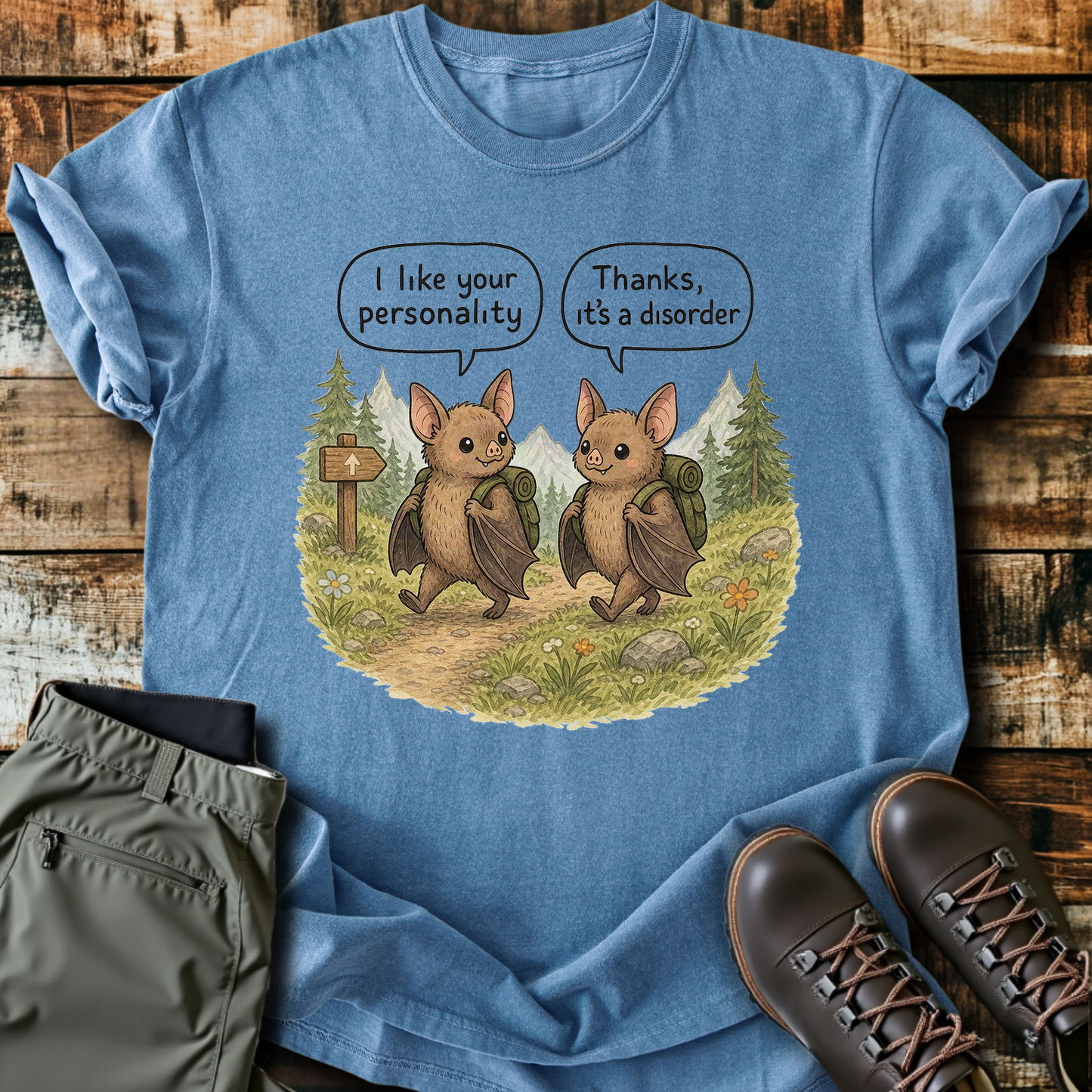Sloth Hiking Club — blue jean