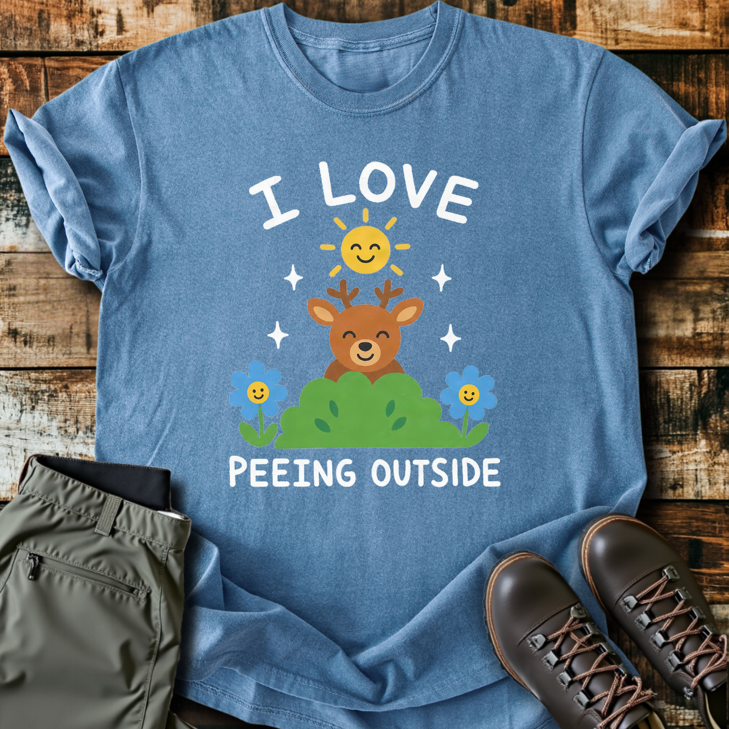 Sloth Hiking Club — blue jean