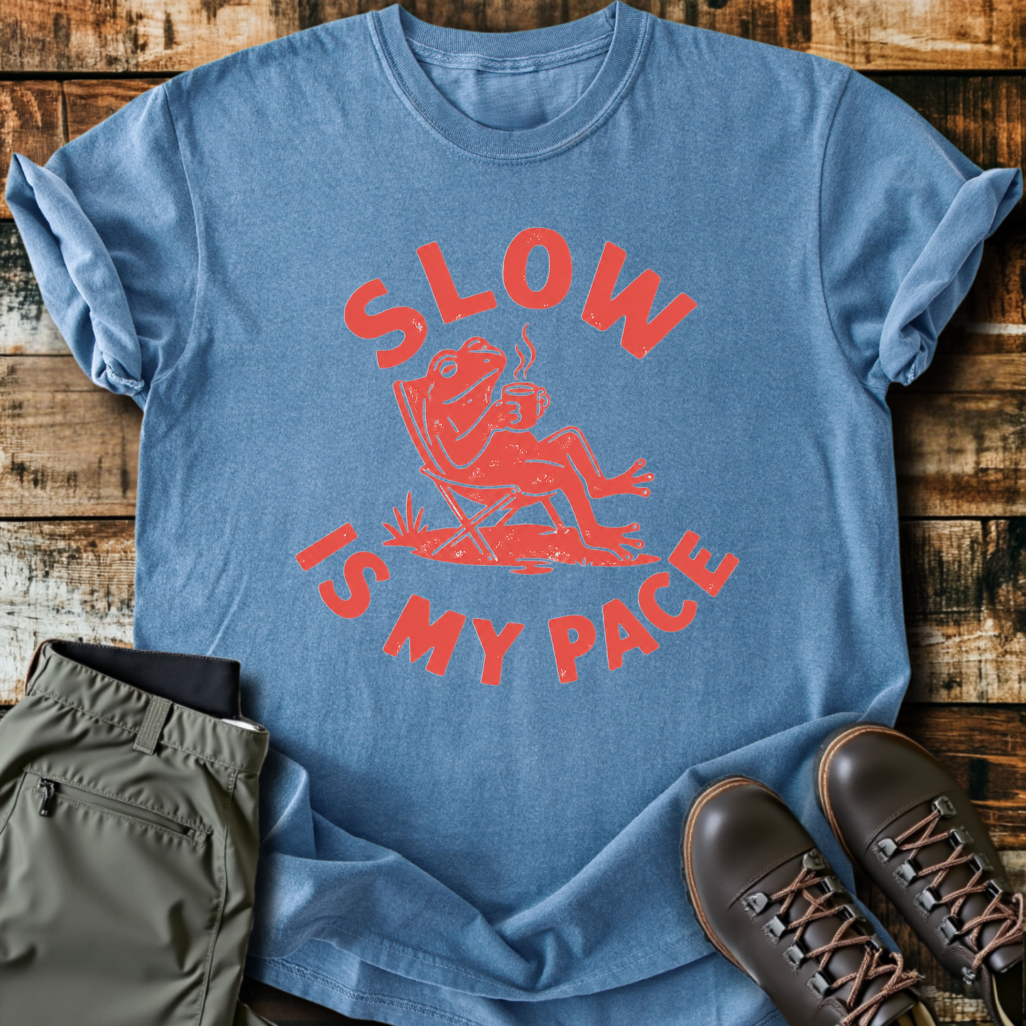 Sloth Hiking Club — blue jean