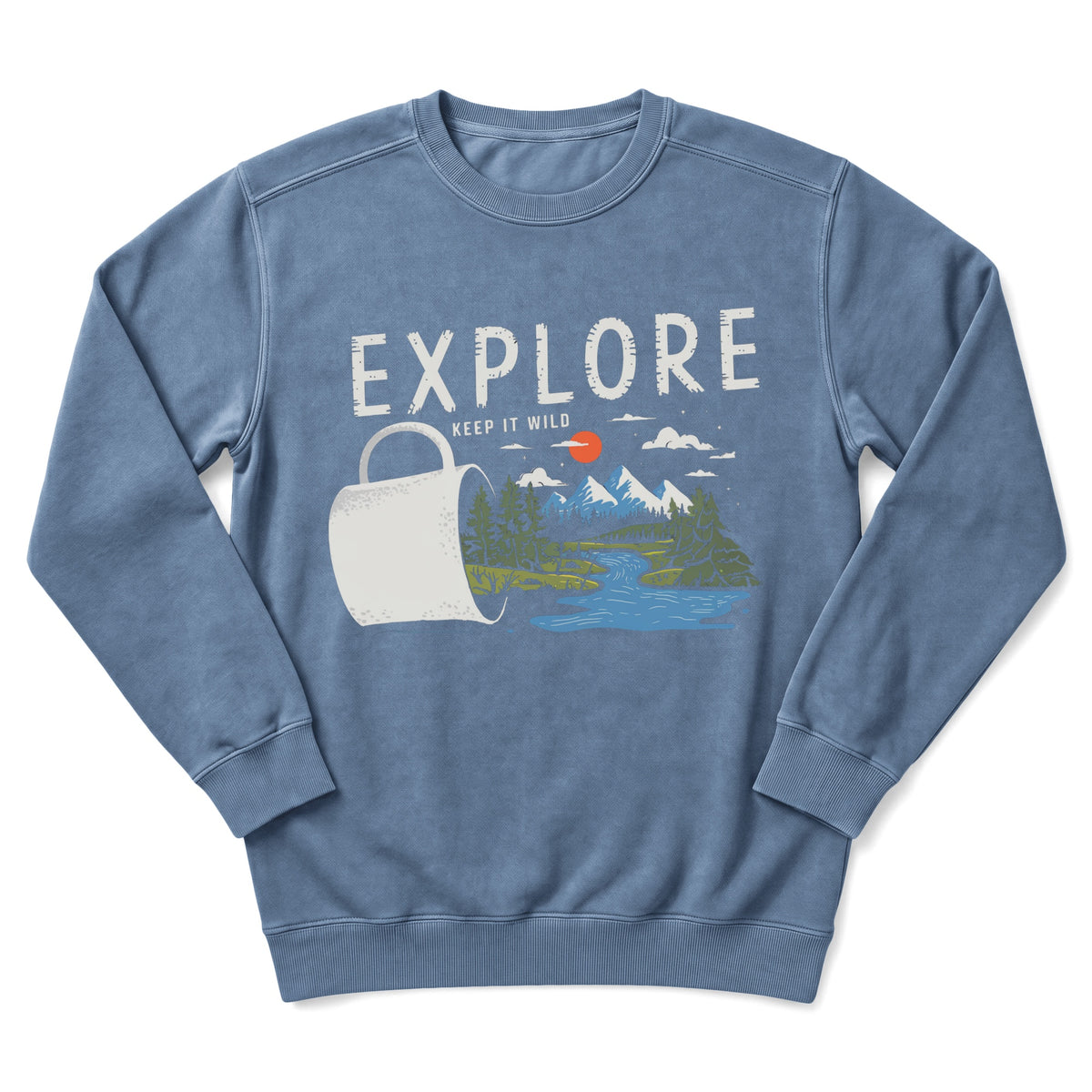 Sloth Hiking Club — blue jean