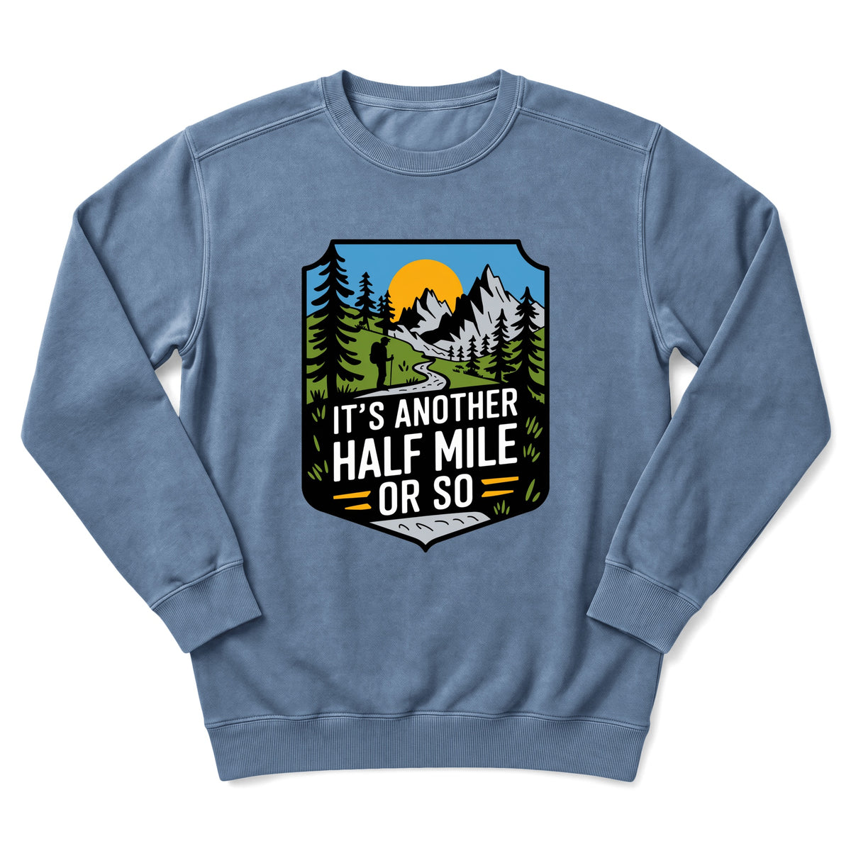 Sloth Hiking Club — blue jean