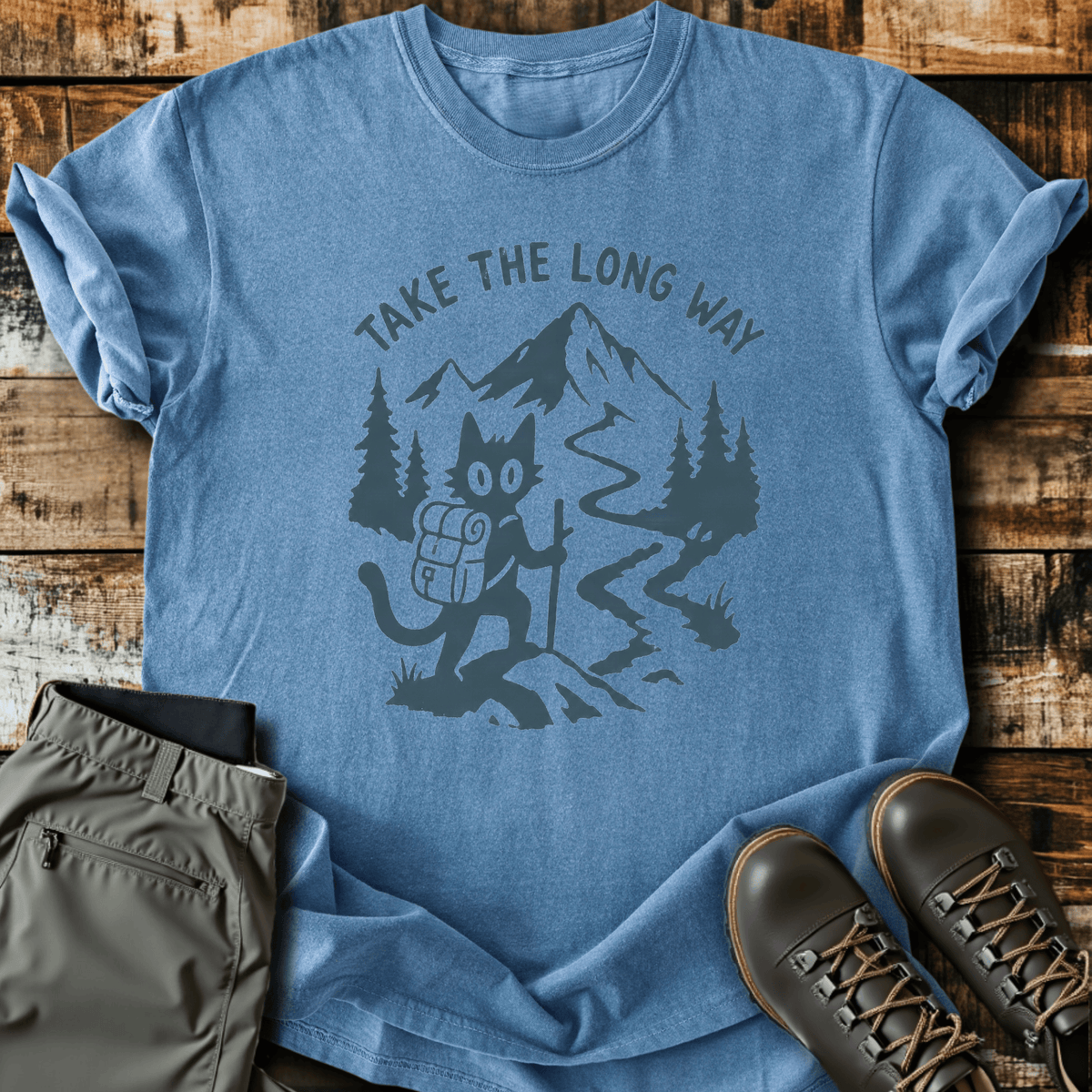 Sloth Hiking Club — blue jean