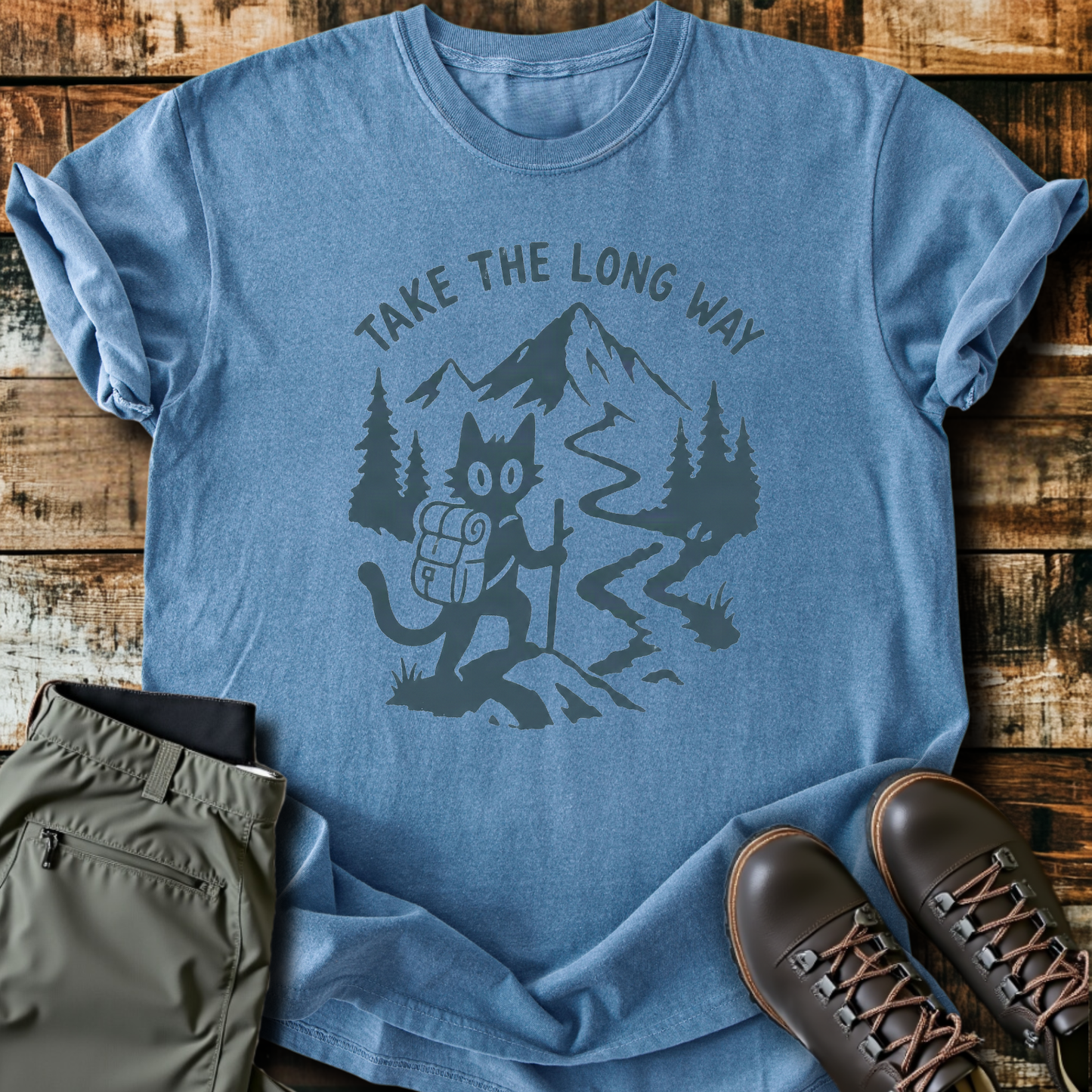 Sloth Hiking Club — blue jean