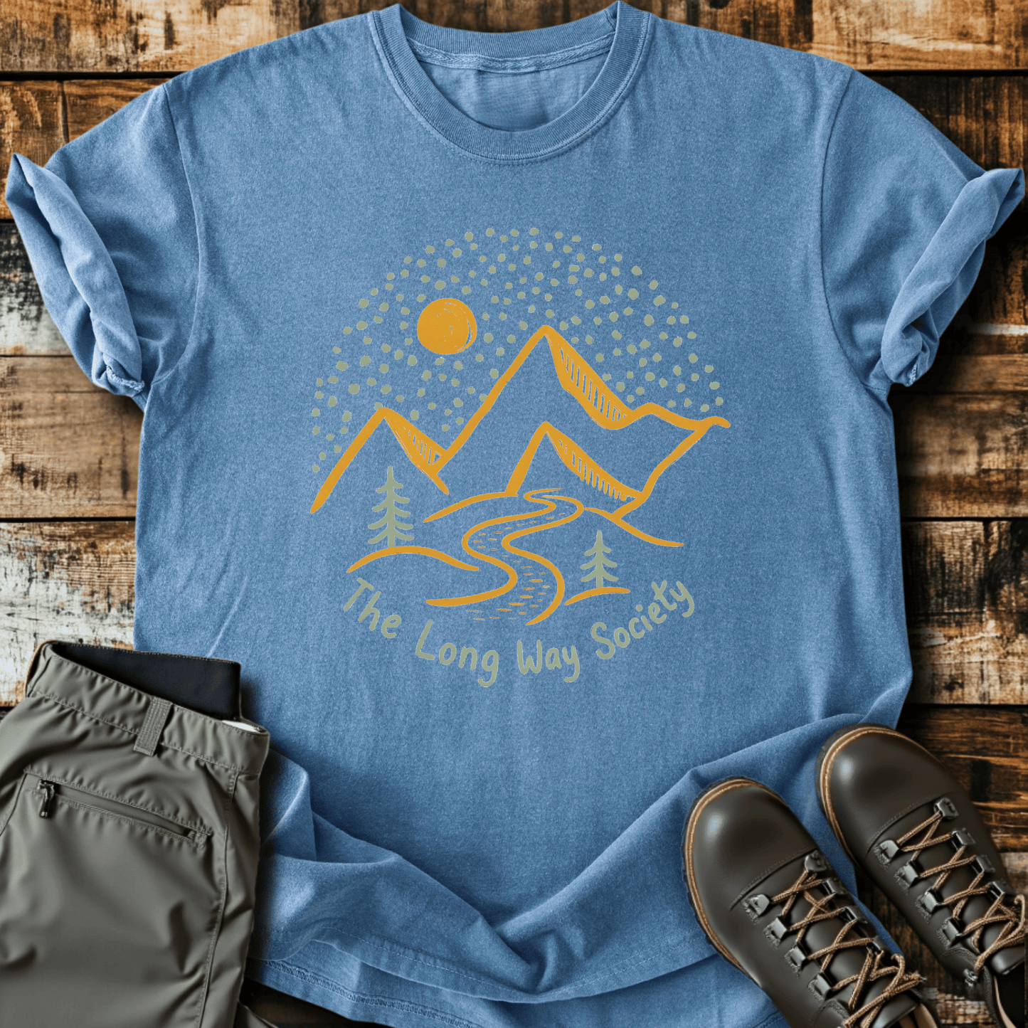Sloth Hiking Club — blue jean