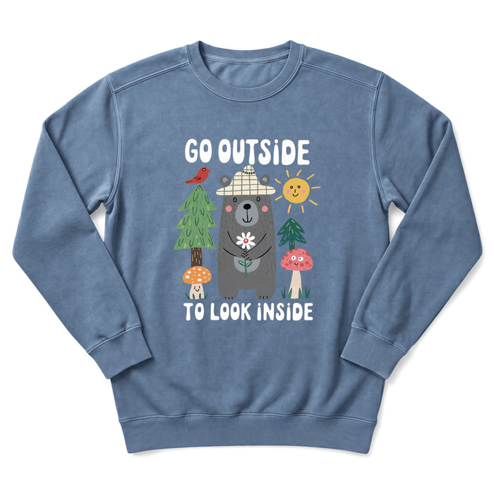 Go Outside To Look Inside Sweatshirt