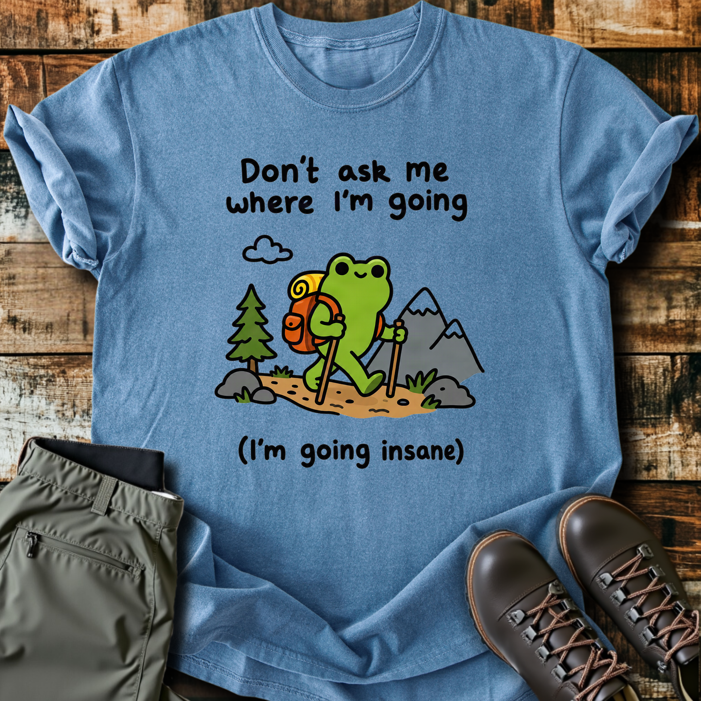 Sloth Hiking Club — blue jean