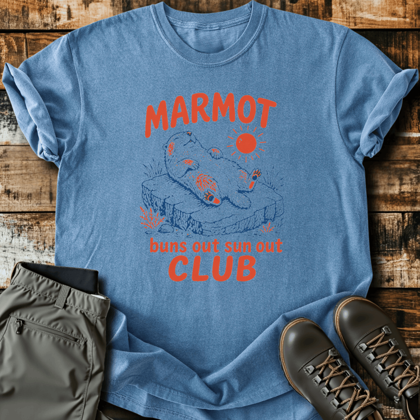 Sloth Hiking Club — blue jean
