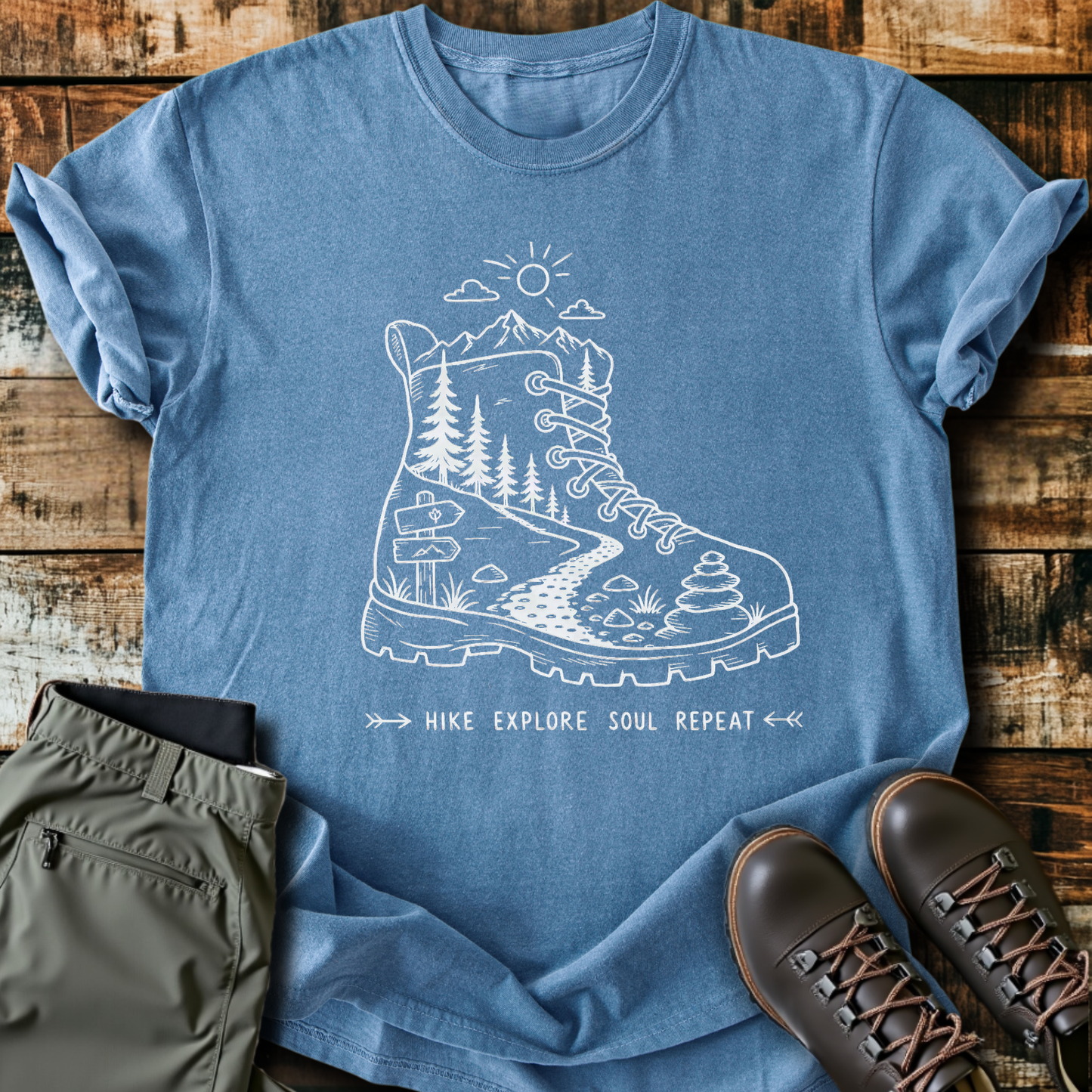 Sloth Hiking Club — blue jean