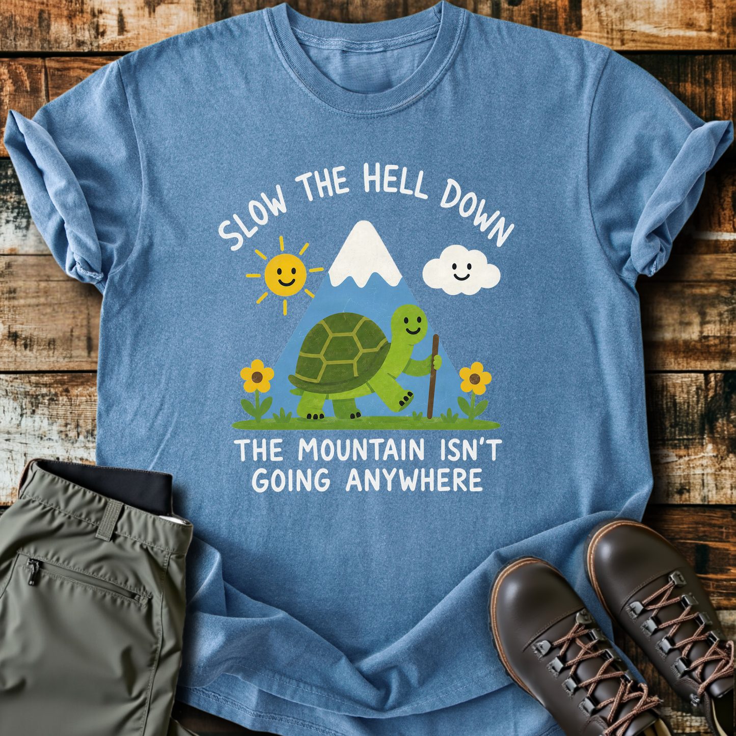 Sloth Hiking Club — blue jean