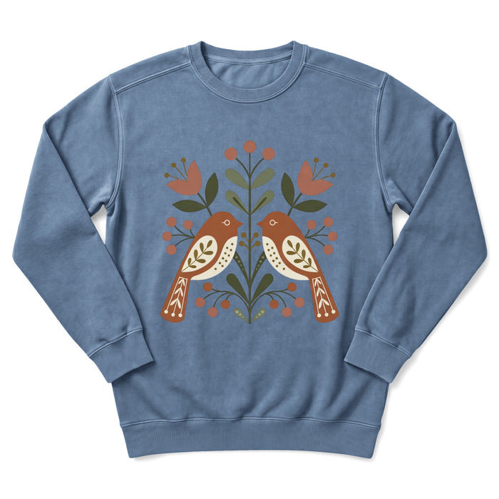 Floral Birds Sweatshirt