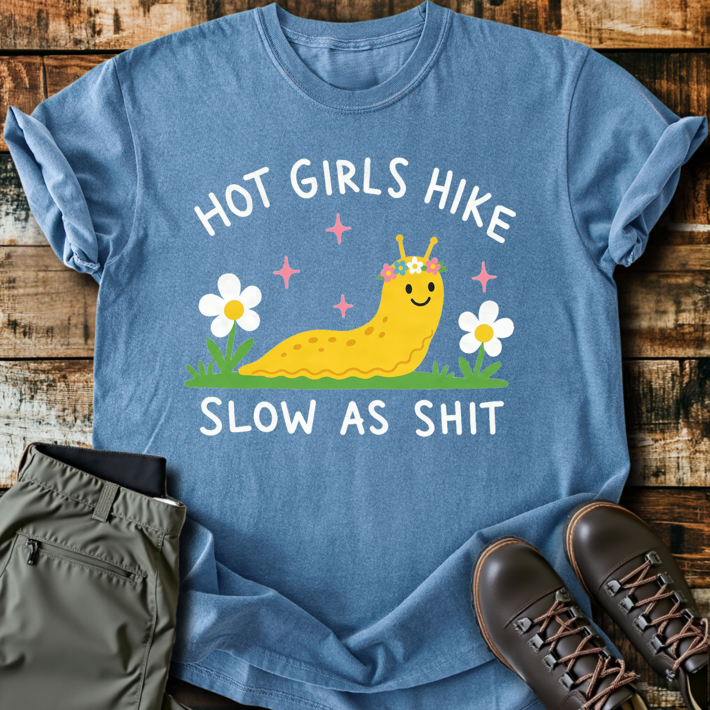 Sloth Hiking Club — blue jean