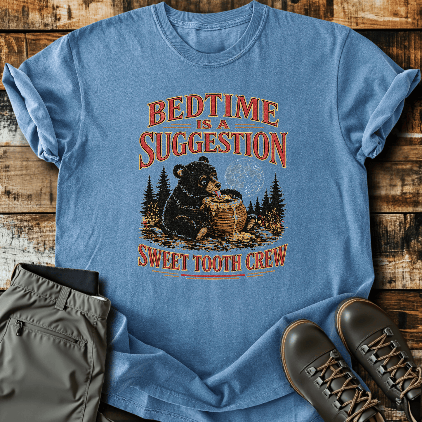 Sloth Hiking Club — blue jean