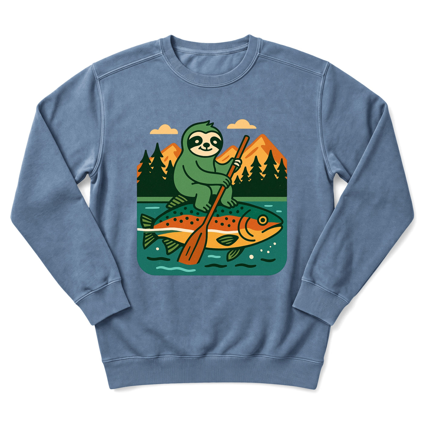 Sloth Hiking Club — blue jean