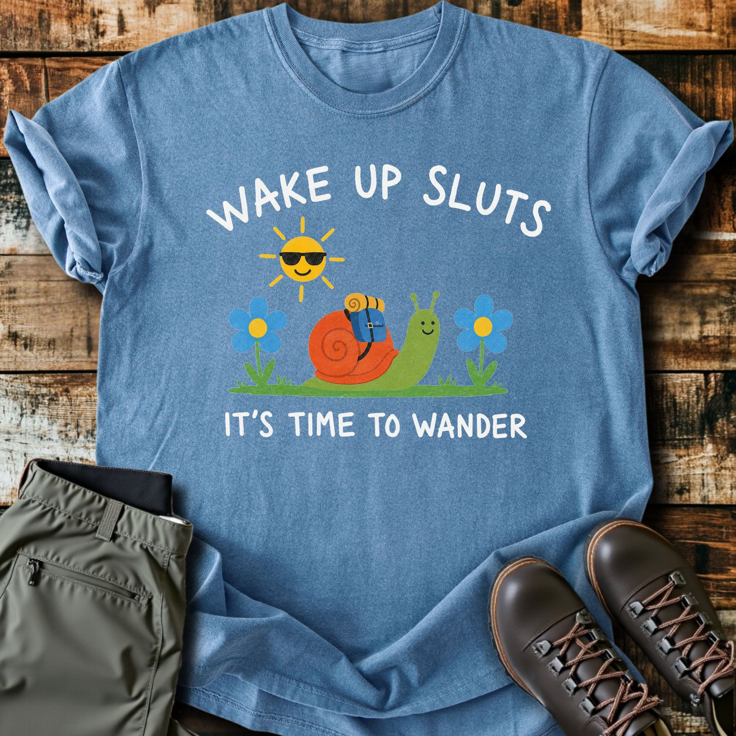 Sloth Hiking Club — blue jean