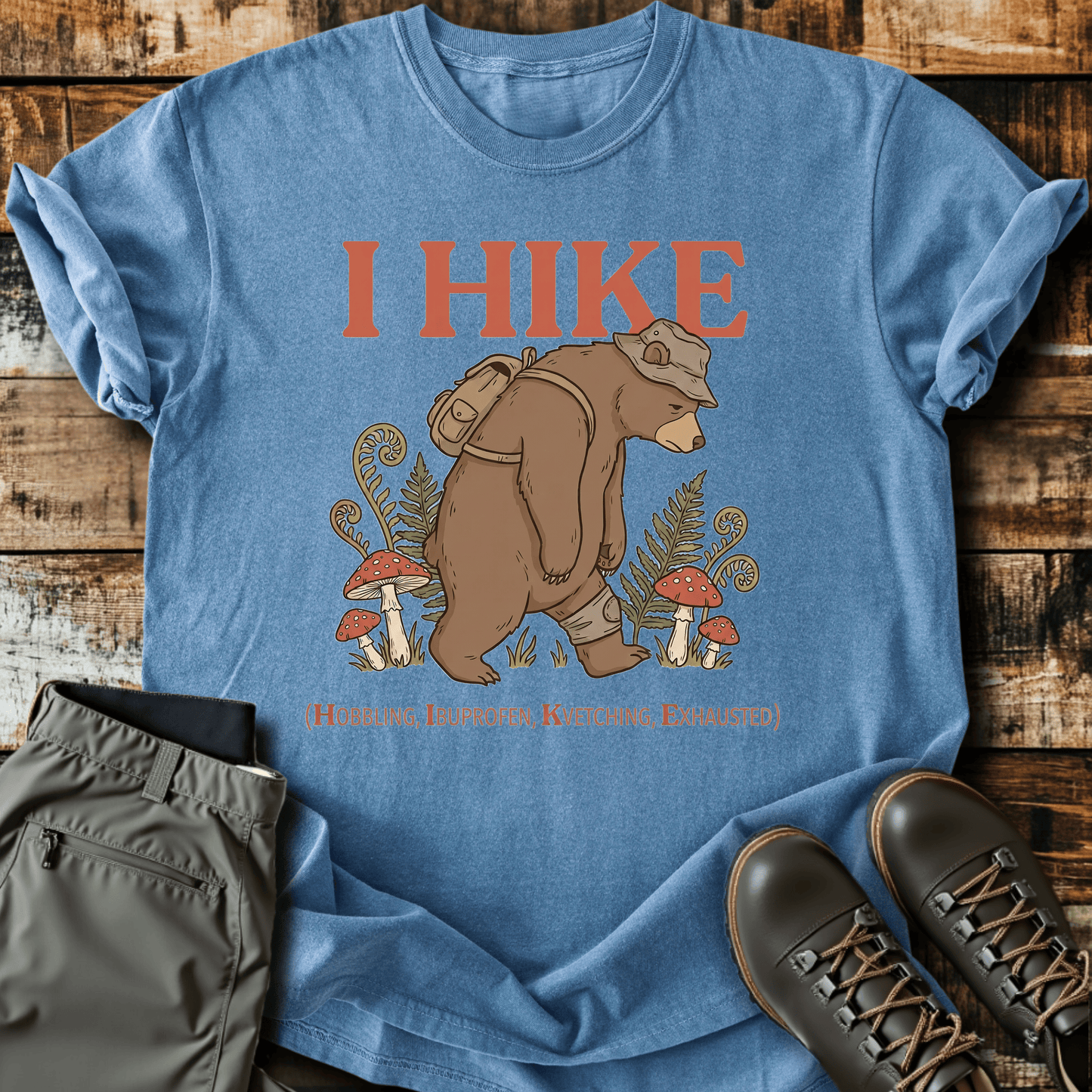 Sloth Hiking Club — blue jean