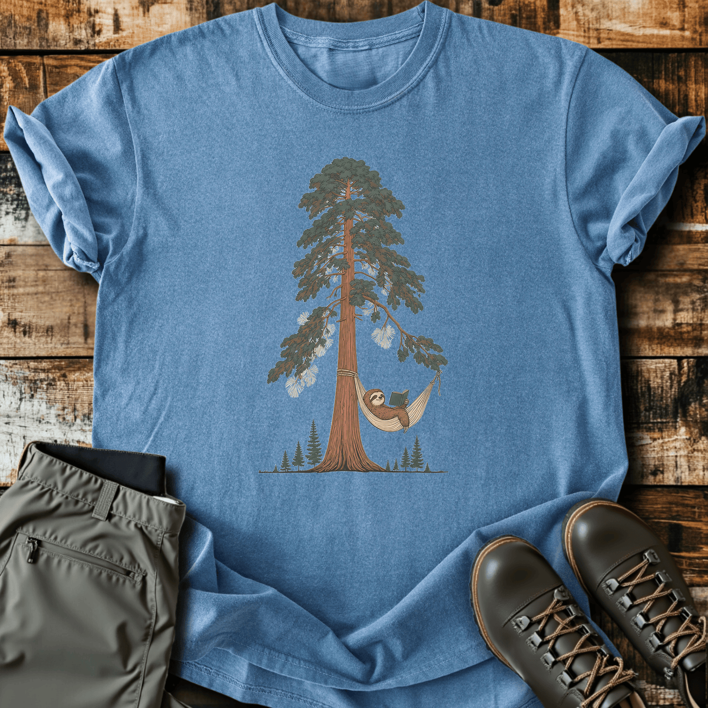 Sloth Hiking Club — blue jean