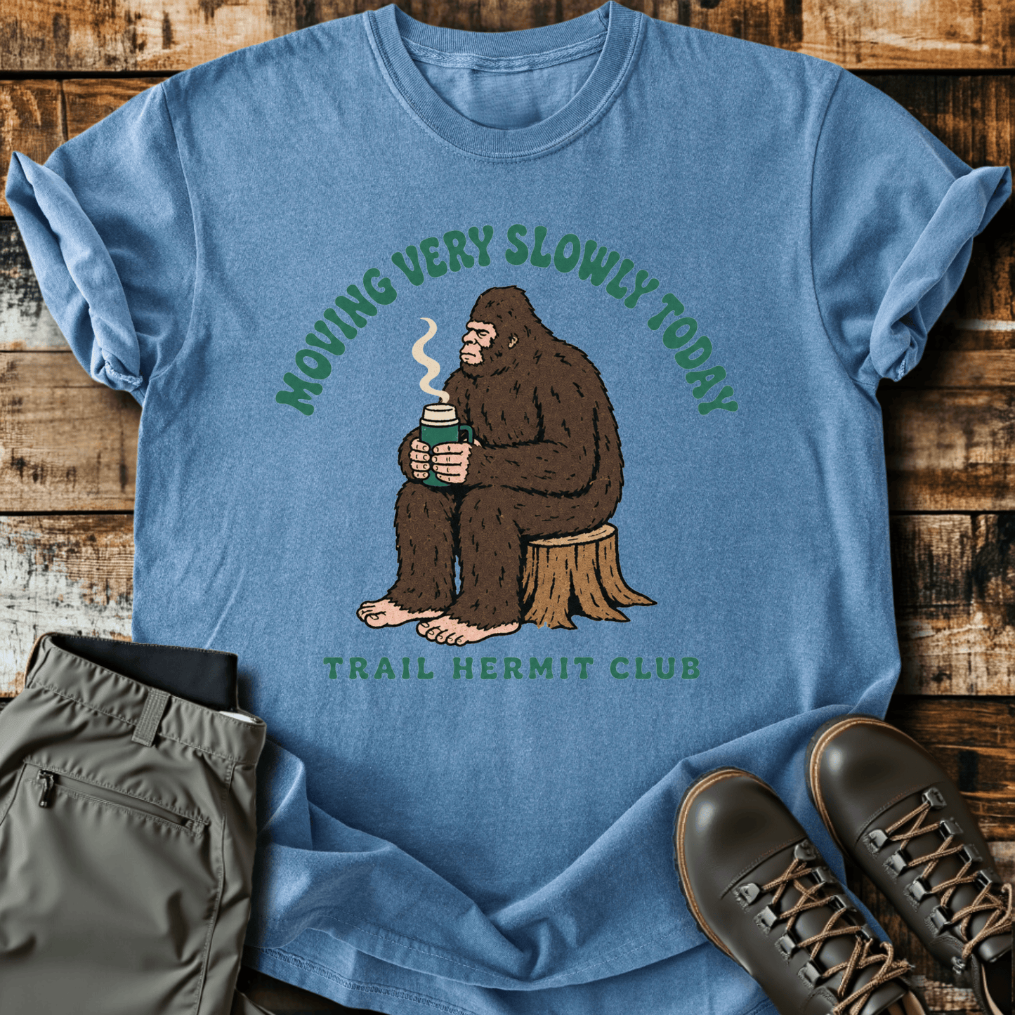 Sloth Hiking Club — blue jean