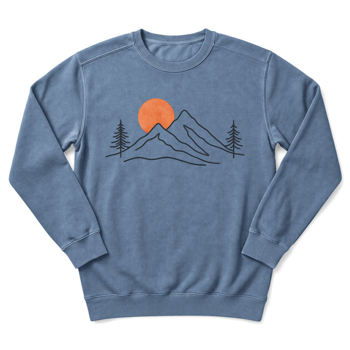 Sunset Mountain Top Sweatshirt