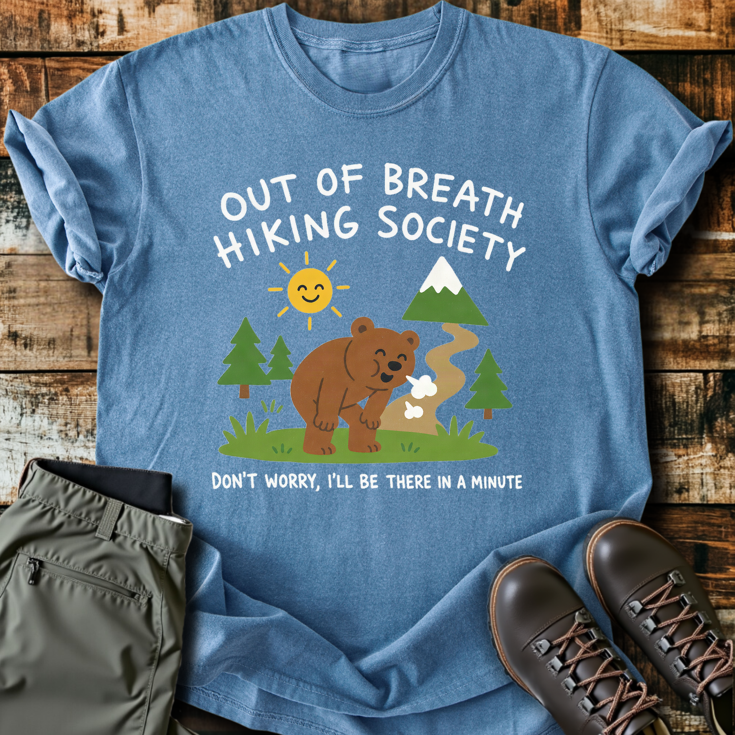 Sloth Hiking Club — blue jean