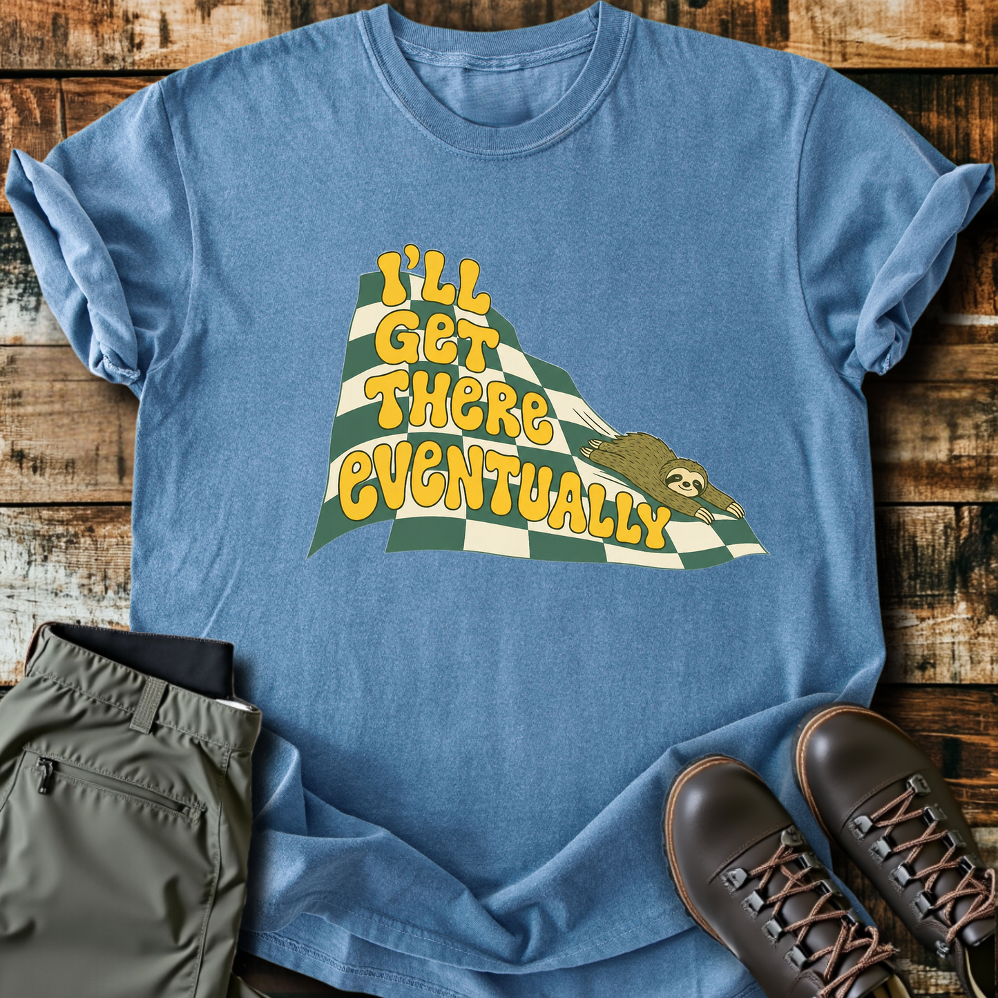 Sloth Hiking Club — blue jean